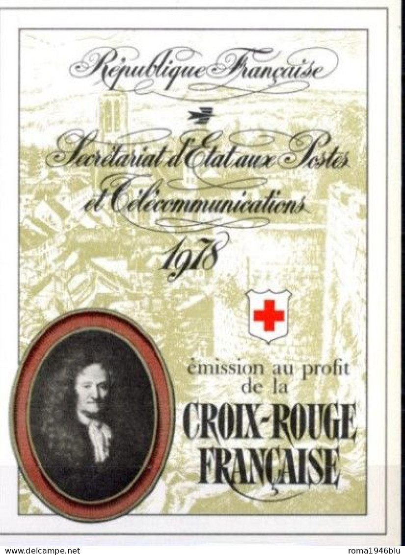 FRANCIA 1978 LIBRETTO PRO CROCE ROSSA ** MNH - Red Cross