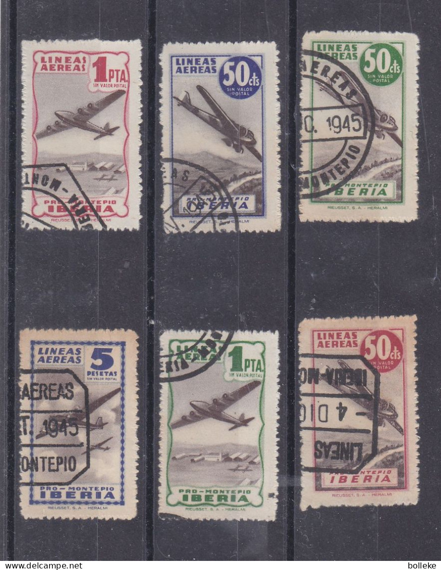 Espagne - Yvert 393 / 5 Oblitérés - Avions - Valeur 5,50 Euros - Gebraucht