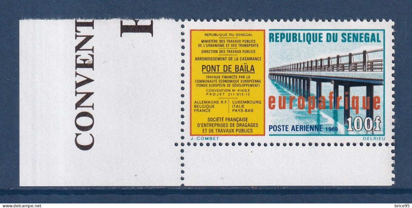 Sénégal - YT PA N° 79 ** - Neuf Sans Charnière - Poste Aérienne - 1969 - Senegal (1960-...)
