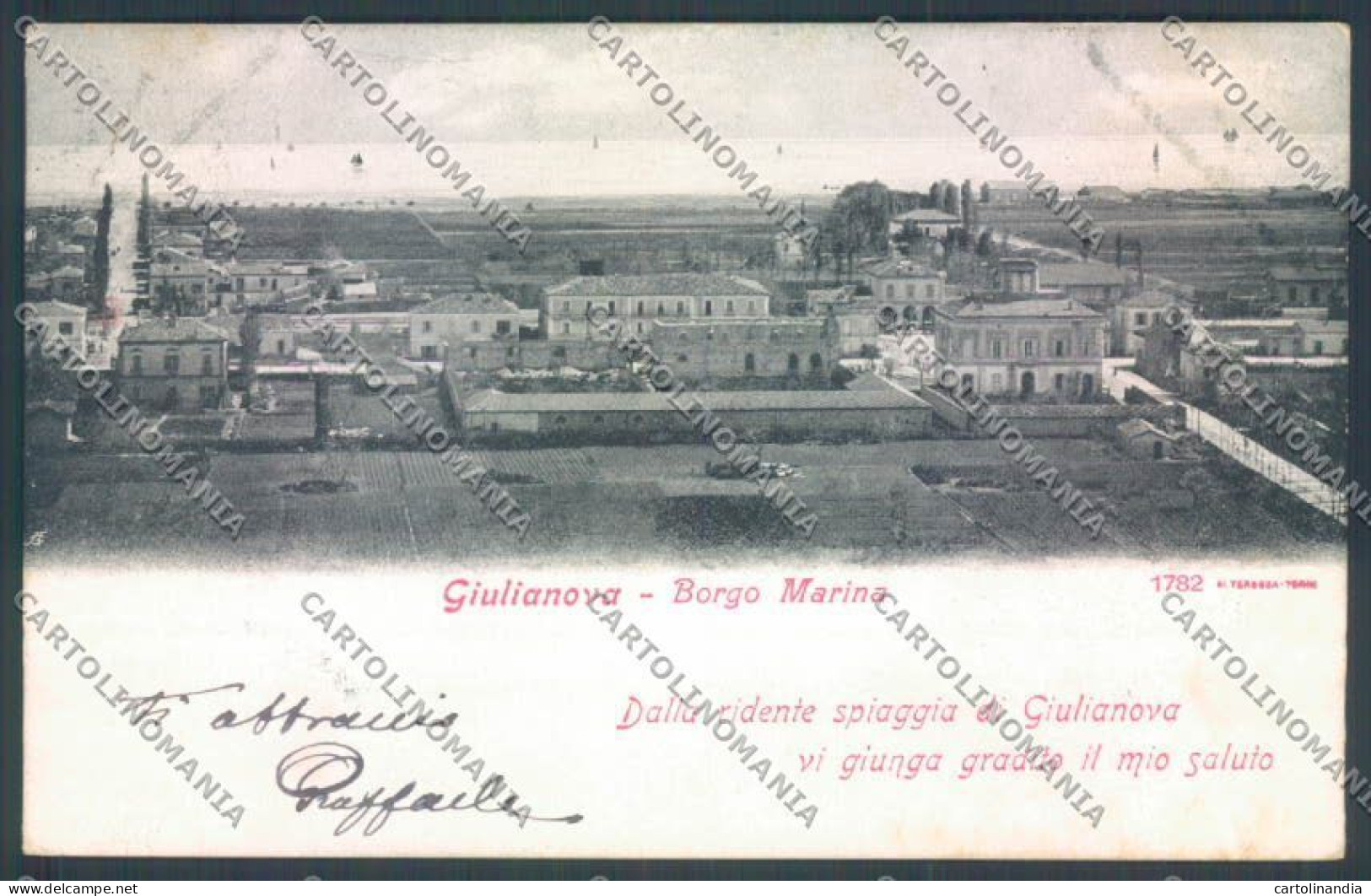 Teramo Giulianova Alterocca 1782 Borgo Marina Cartolina ZB3364 - Teramo