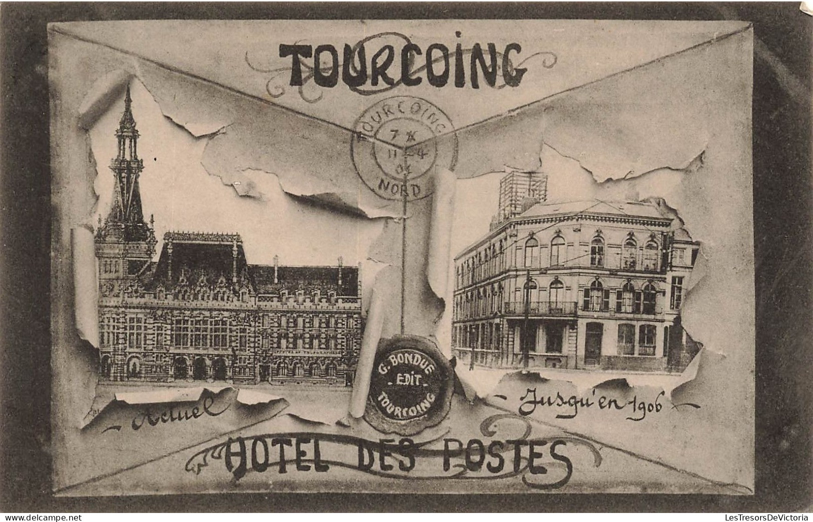 FRANCE - Tourcoing - Vue Sur Les Hôtels Des Postes - Jusqu'en 1906 - Carte Postale Ancienne - Tourcoing