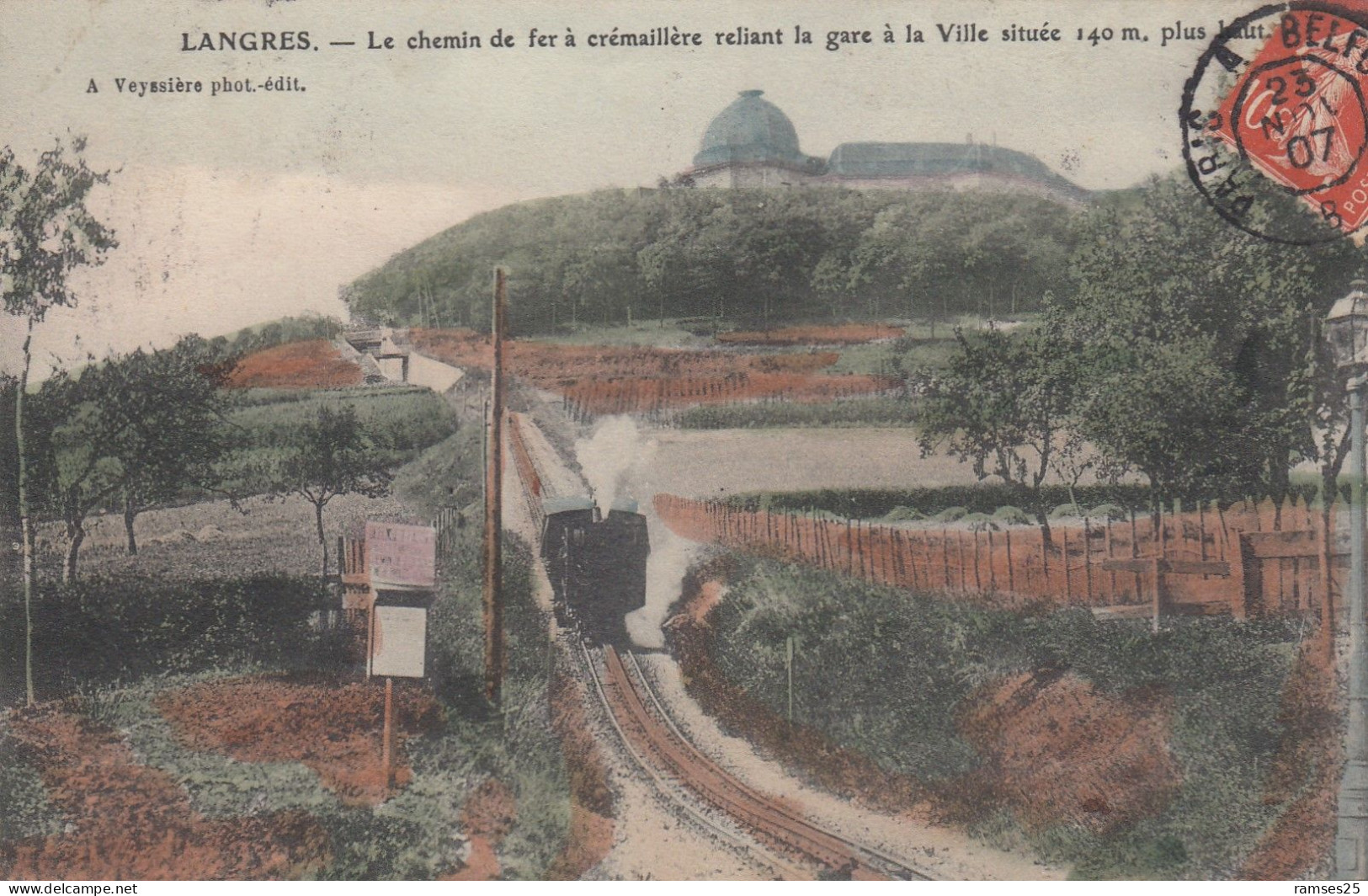 (266) CPA  Langres  Chemin De Fer A Crémaillère - Langres