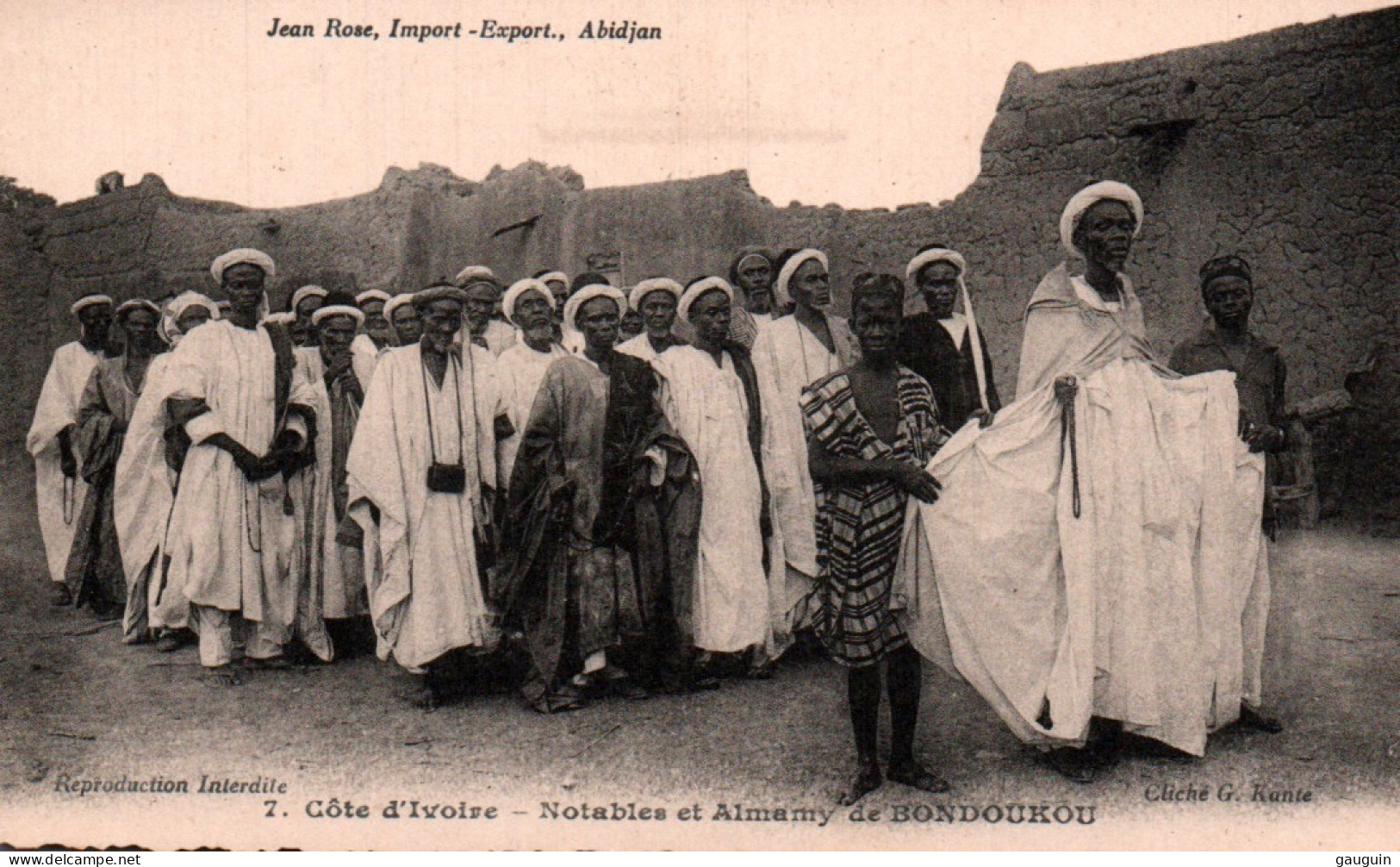 CPA - BONDOUKOU - Notables Et Almamy - Edition G.Kante - Ivoorkust