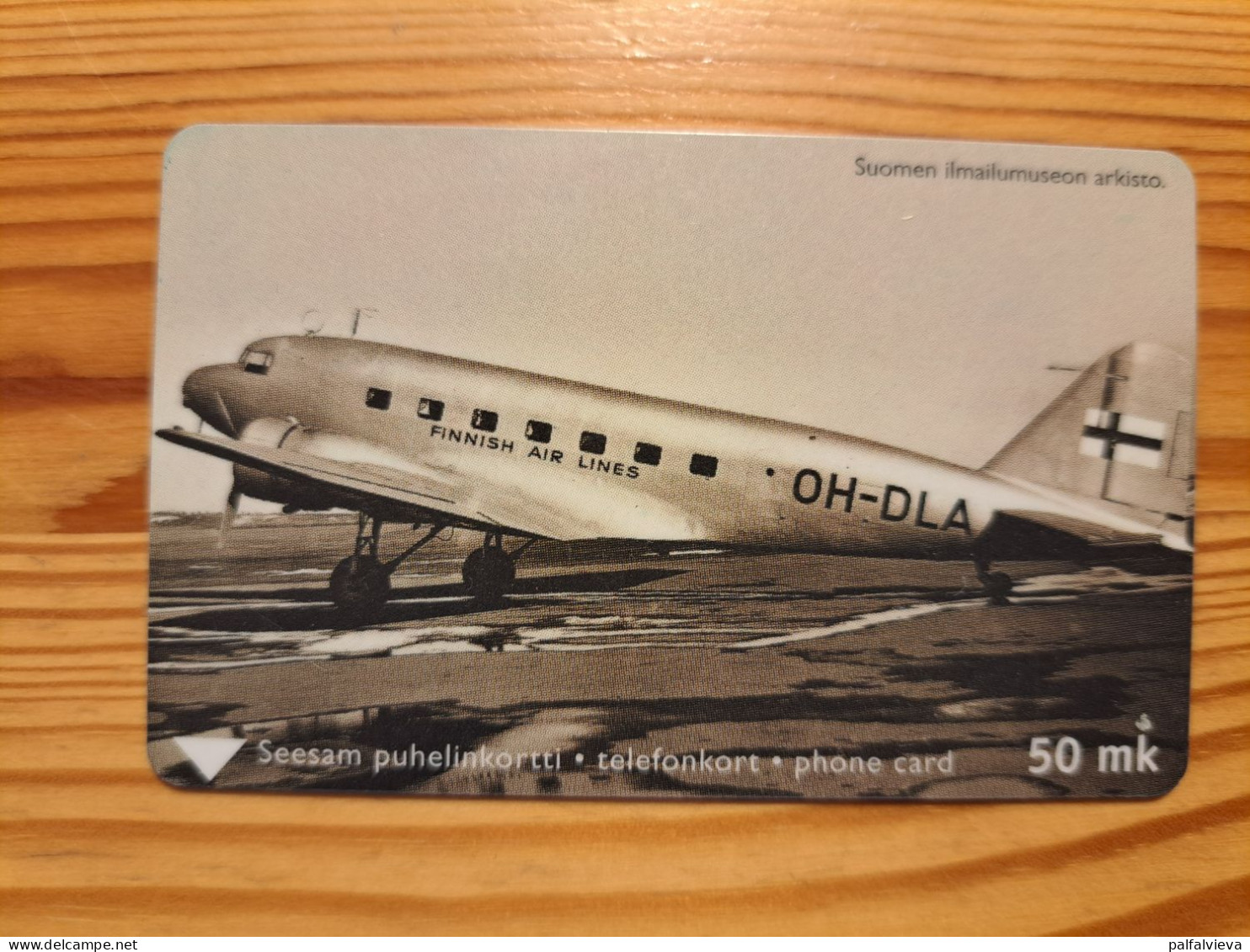 Phonecard Finland, Turku Telephone - Historic Photo, Airplane 7.720 Ex - Finland