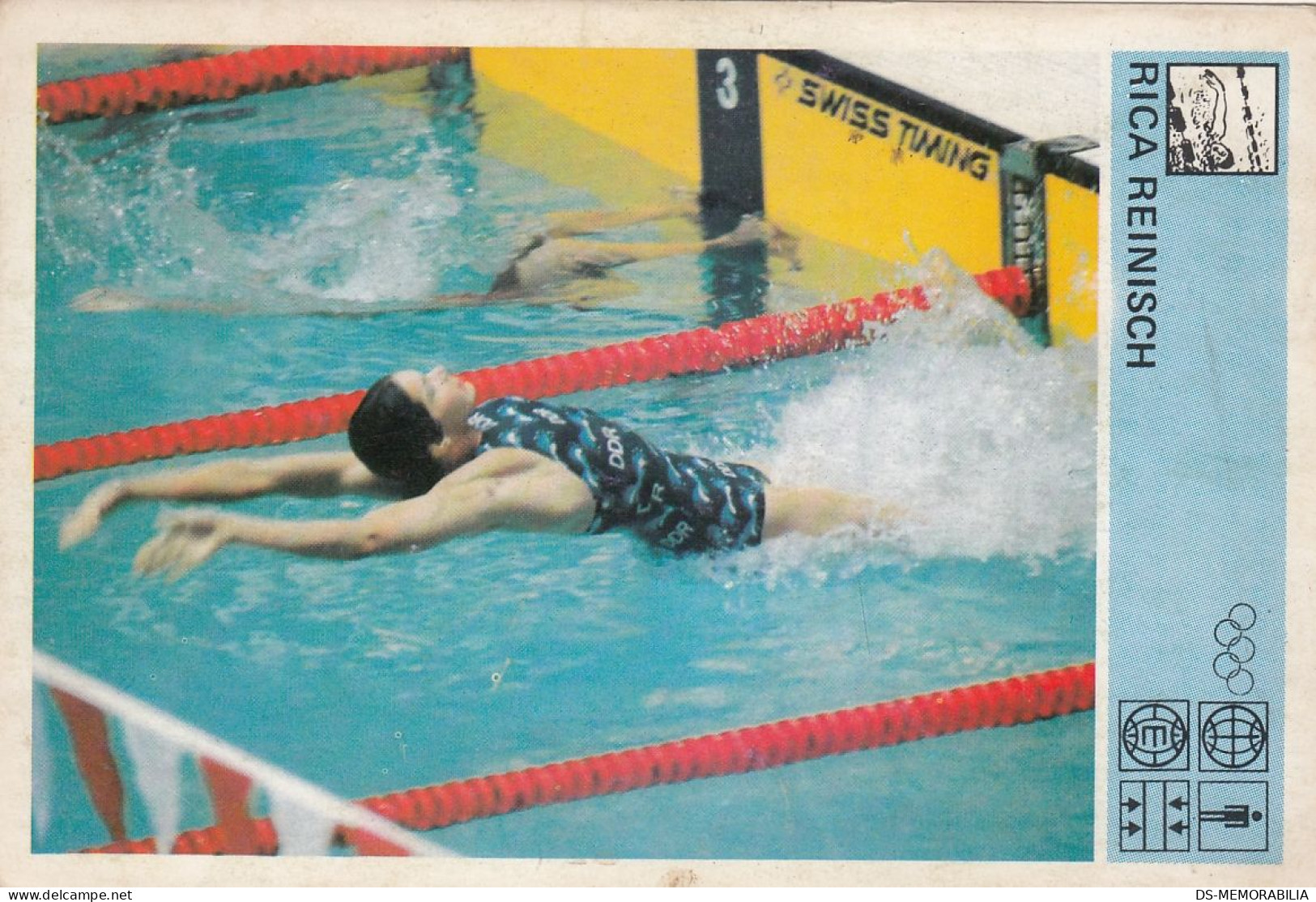 Swimming Rica Reinisch Germany DDR Trading Card Svijet Sporta Olympic Champion 1980 - Zwemmen