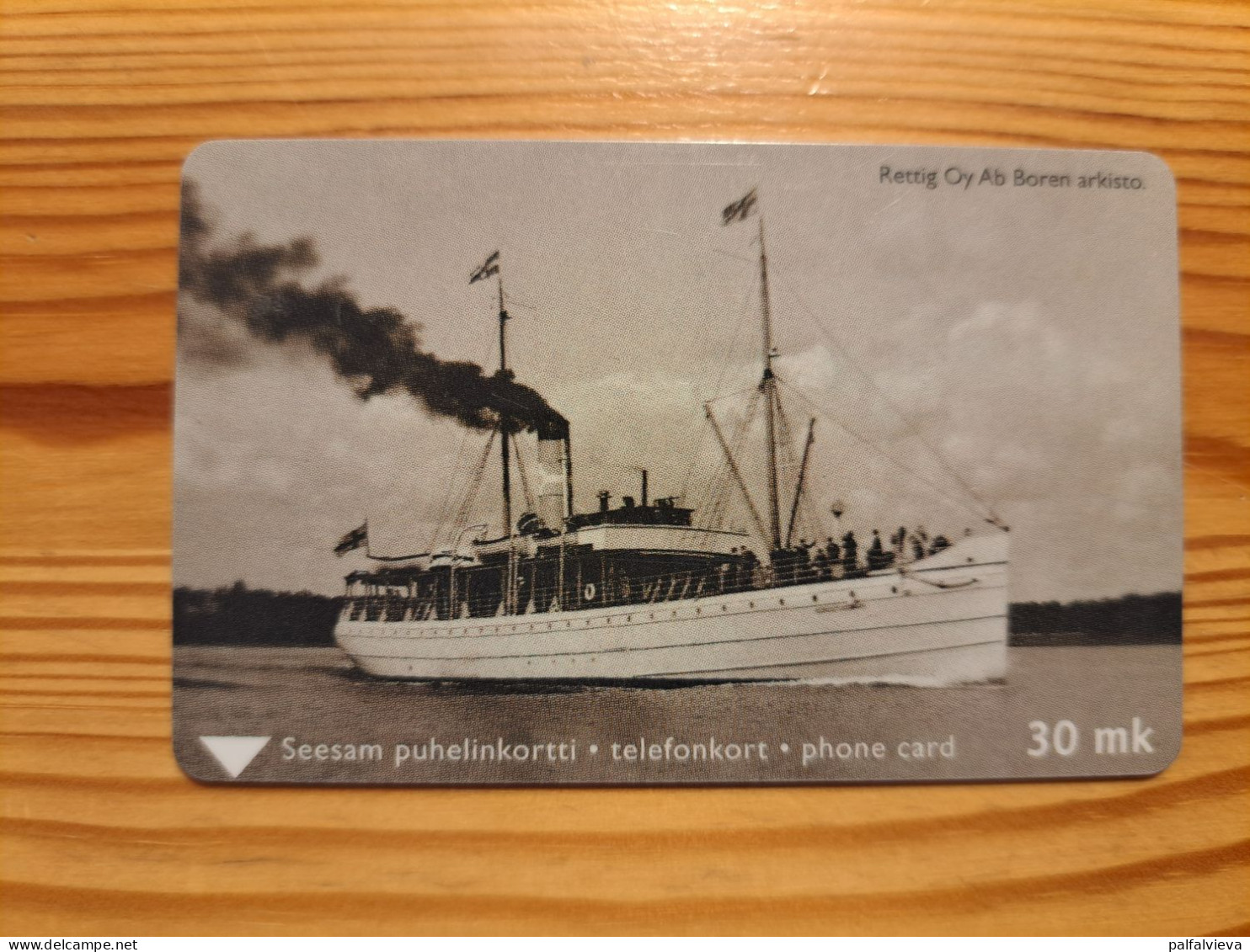 Phonecard Finland, Turku Telephone - Historic Photo, Ship 15.900 Ex - Finlandia