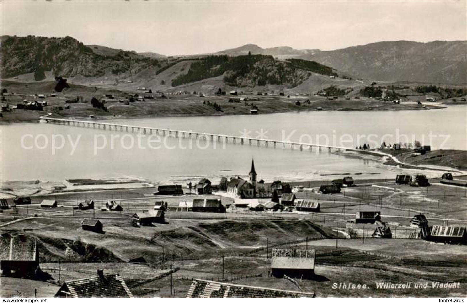 13820381 Sihlsee Einsiedeln SZ Willerzell Und Viadukt  - Autres & Non Classés