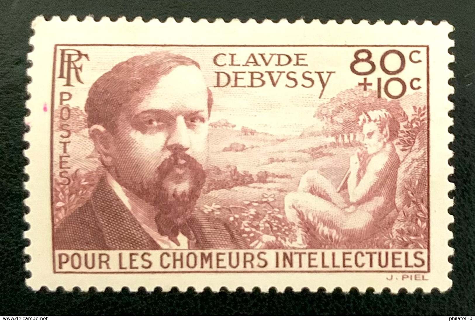 1940 FRANCE N 462 CLAUDE DEBUSSY - POUR LES CHÔMEURS INTELLECTUELS - NEUF* - Neufs