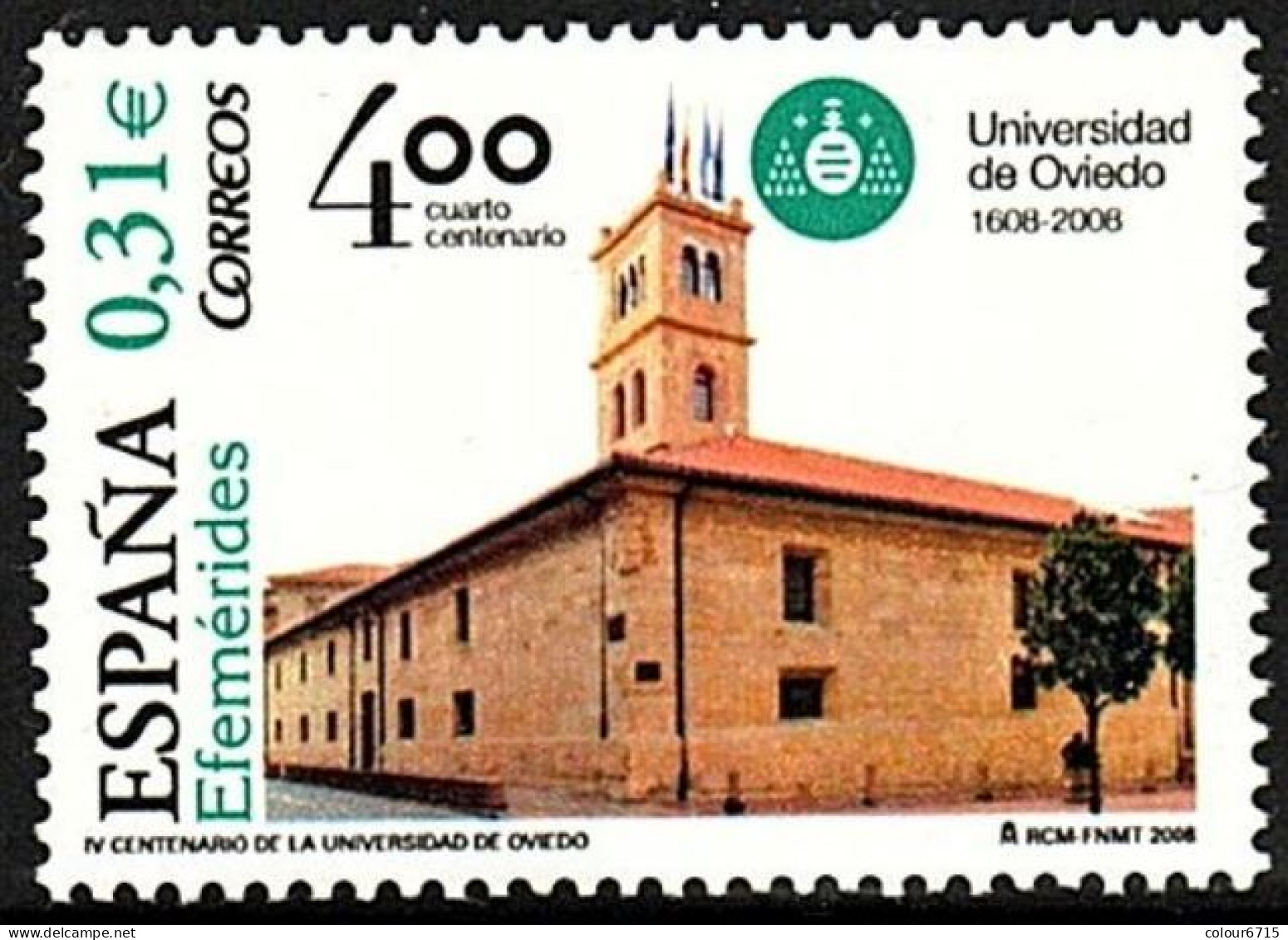 Spain 2008 The 400th Anniversary Of The University Of Oviedo Stamp 1v MNH - Ongebruikt