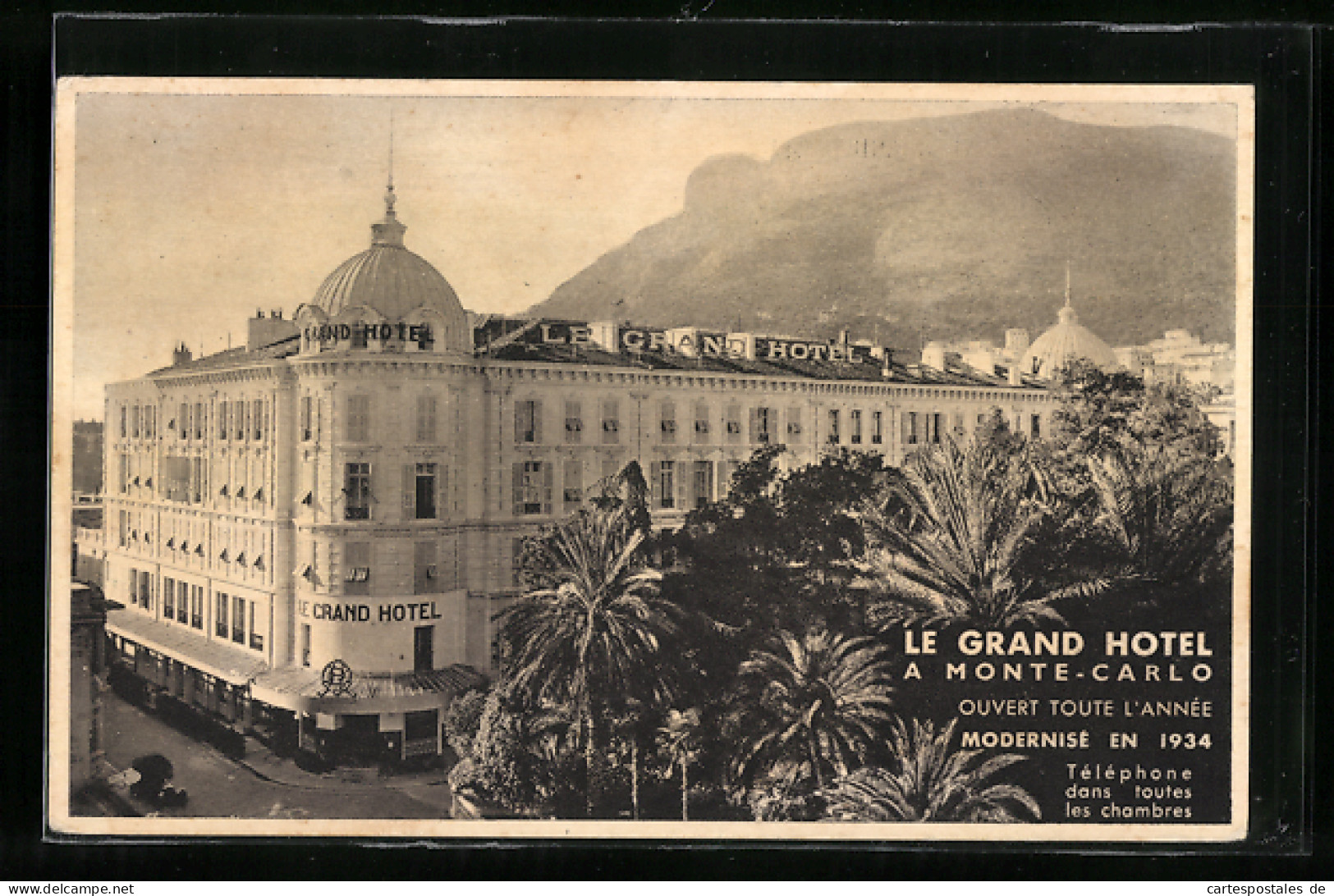 AK Monte Carlo, Le Grand Hotel  - Sonstige & Ohne Zuordnung