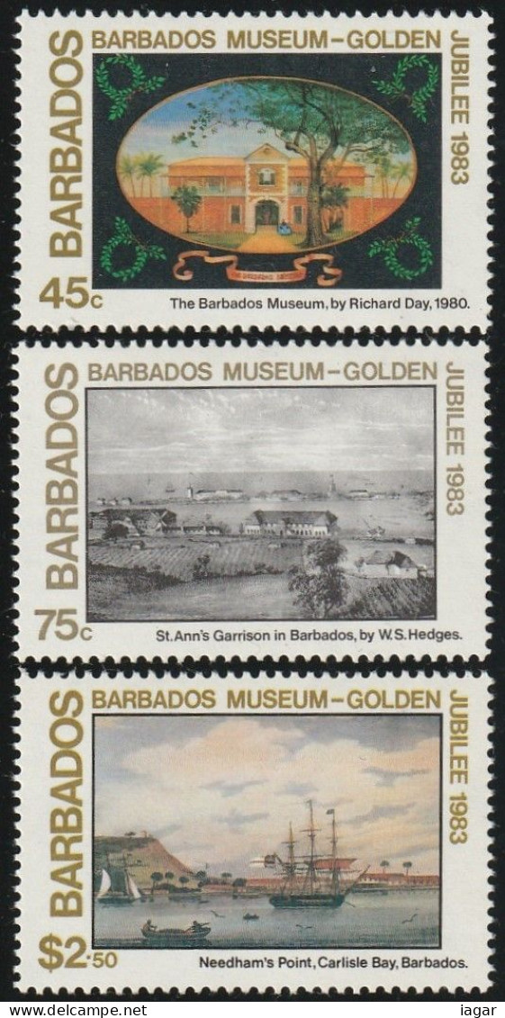 THEMATIC ART:  BARBADOS MUSEUM GOLDEN JUBILEE. PAINTINGS OF LOCAL VIEWS   -    BARBADOS - Museums