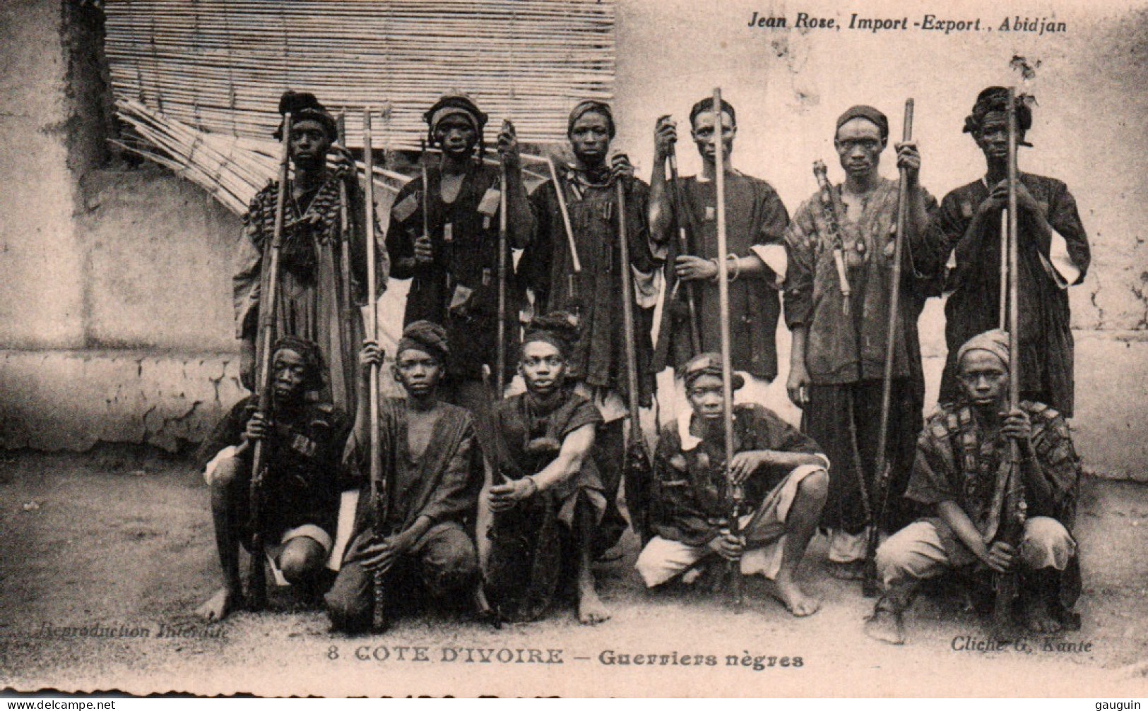 CPA - CÔTE D'IVOIRE - Guerriers Nègres - Edition G.Kante - Elfenbeinküste