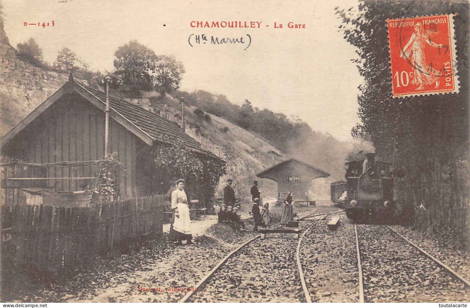 CPA 52 CHAMOUILLEY  LA GARE - Autres & Non Classés