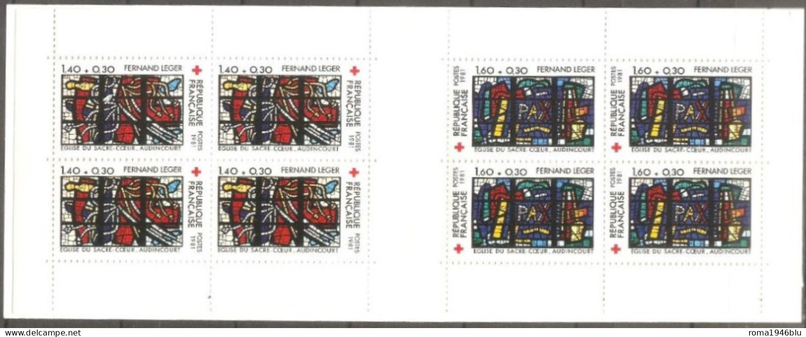 FRANCIA 1981 LIBRETTO PRO CROCE ROSSA ** MNH - Red Cross