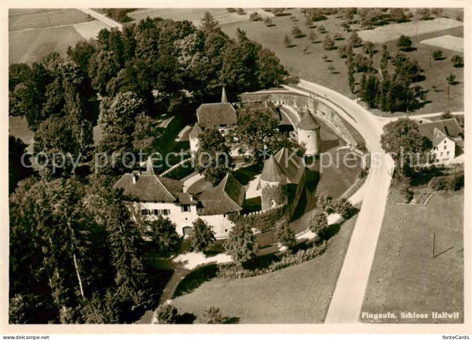 13819043 Hallwil Hallwyl AG Schloss Hallwil Fliegeraufnahme  - Sonstige & Ohne Zuordnung