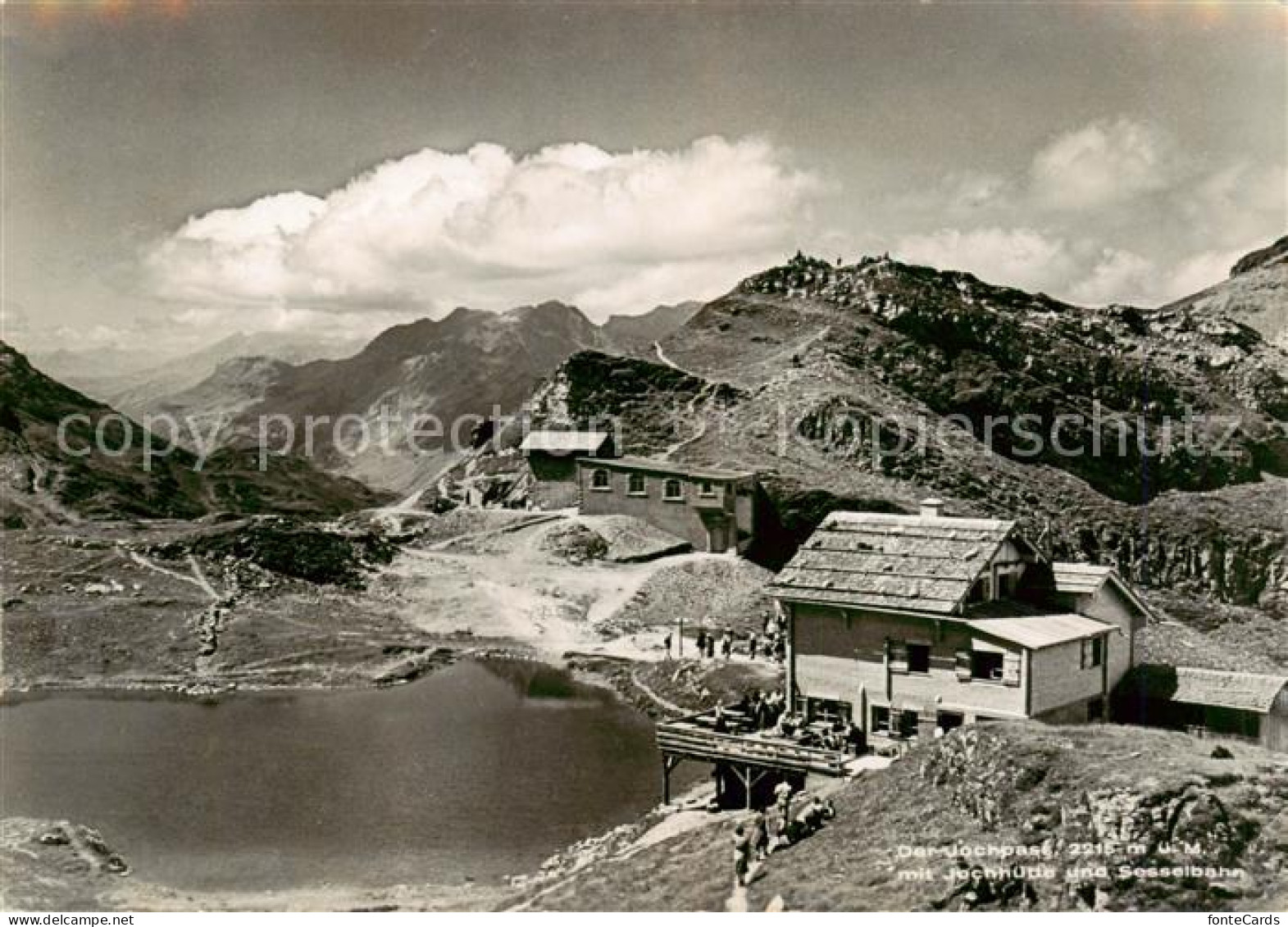 13819010 Jochpass 2207m NW Mit Jochhuette Und Sesselbahn  - Andere & Zonder Classificatie