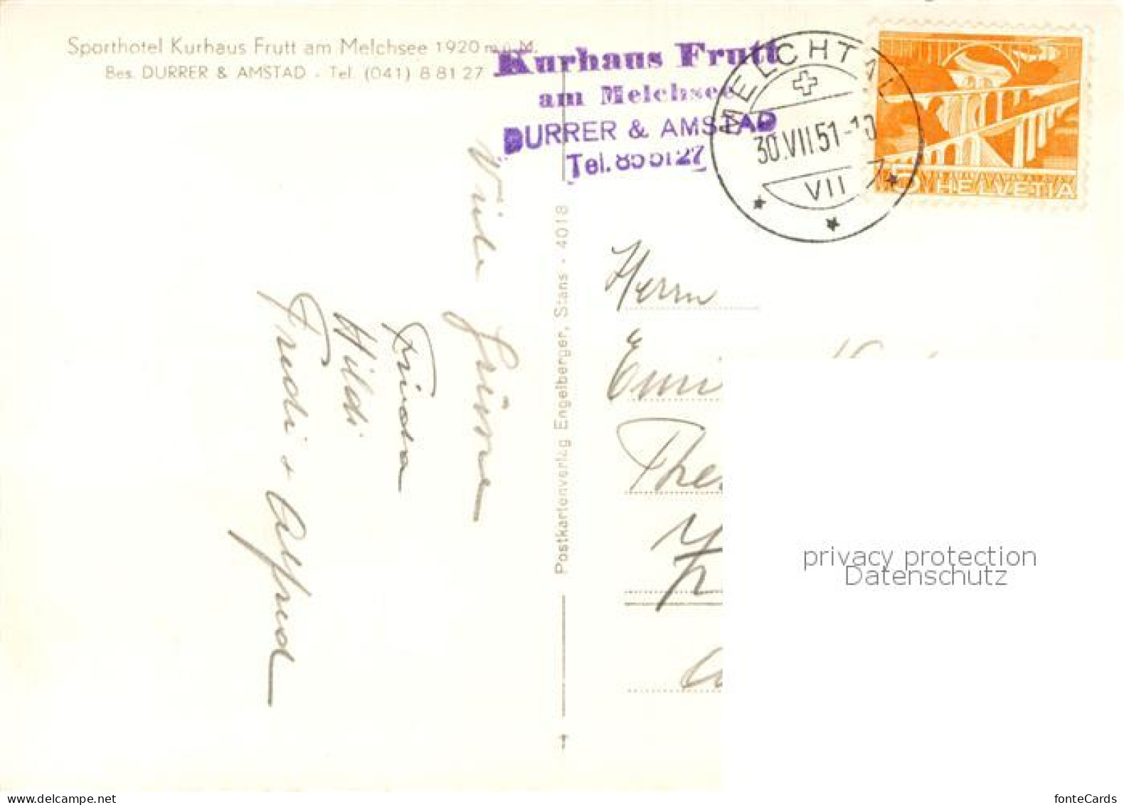 13818890 Frutt Melchsee Sporthotel Kurhaus Frutt Am Melchsee Alpen Frutt Melchse - Sonstige & Ohne Zuordnung