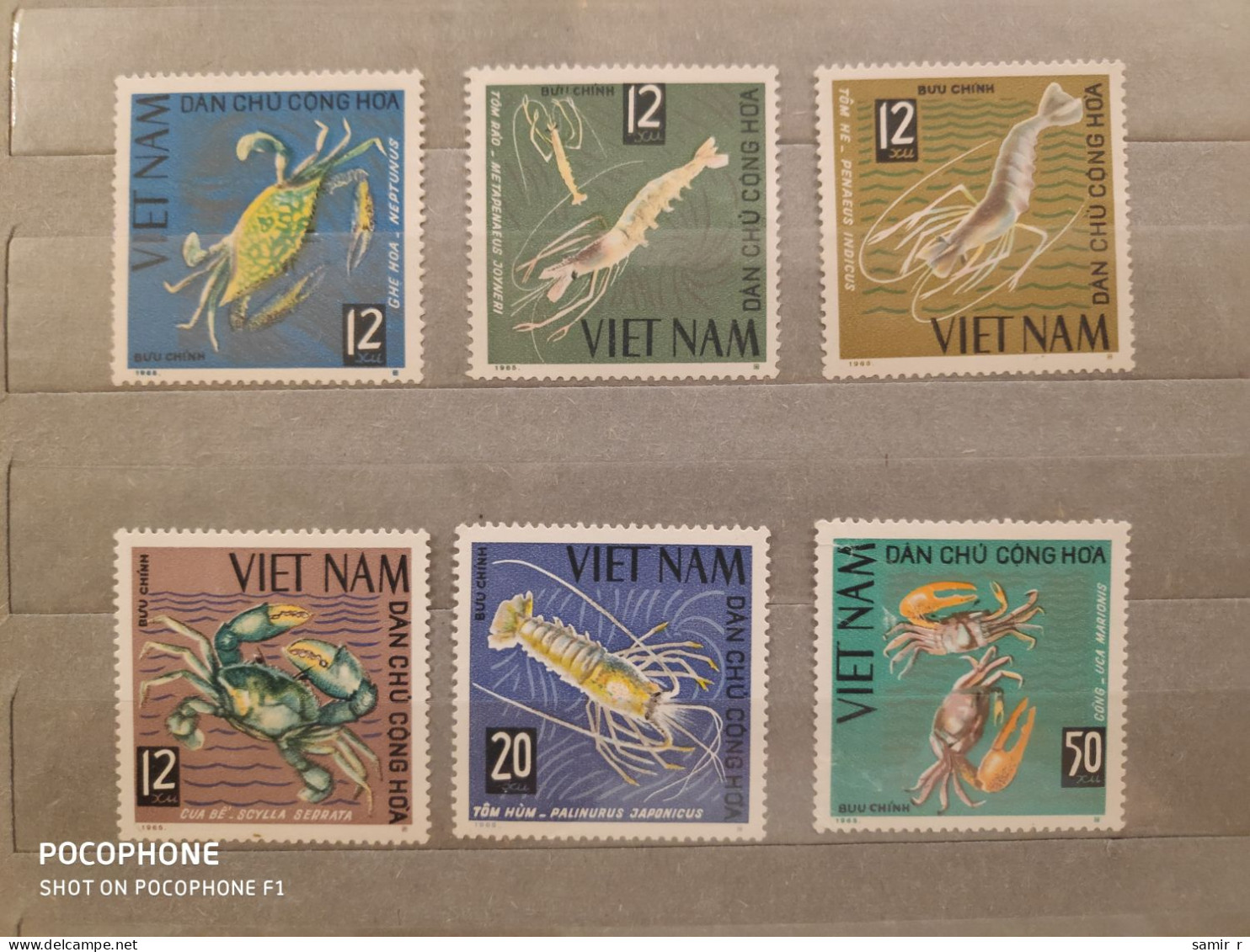 1965	Vietnam	Animals Crayfish (F93) - Viêt-Nam