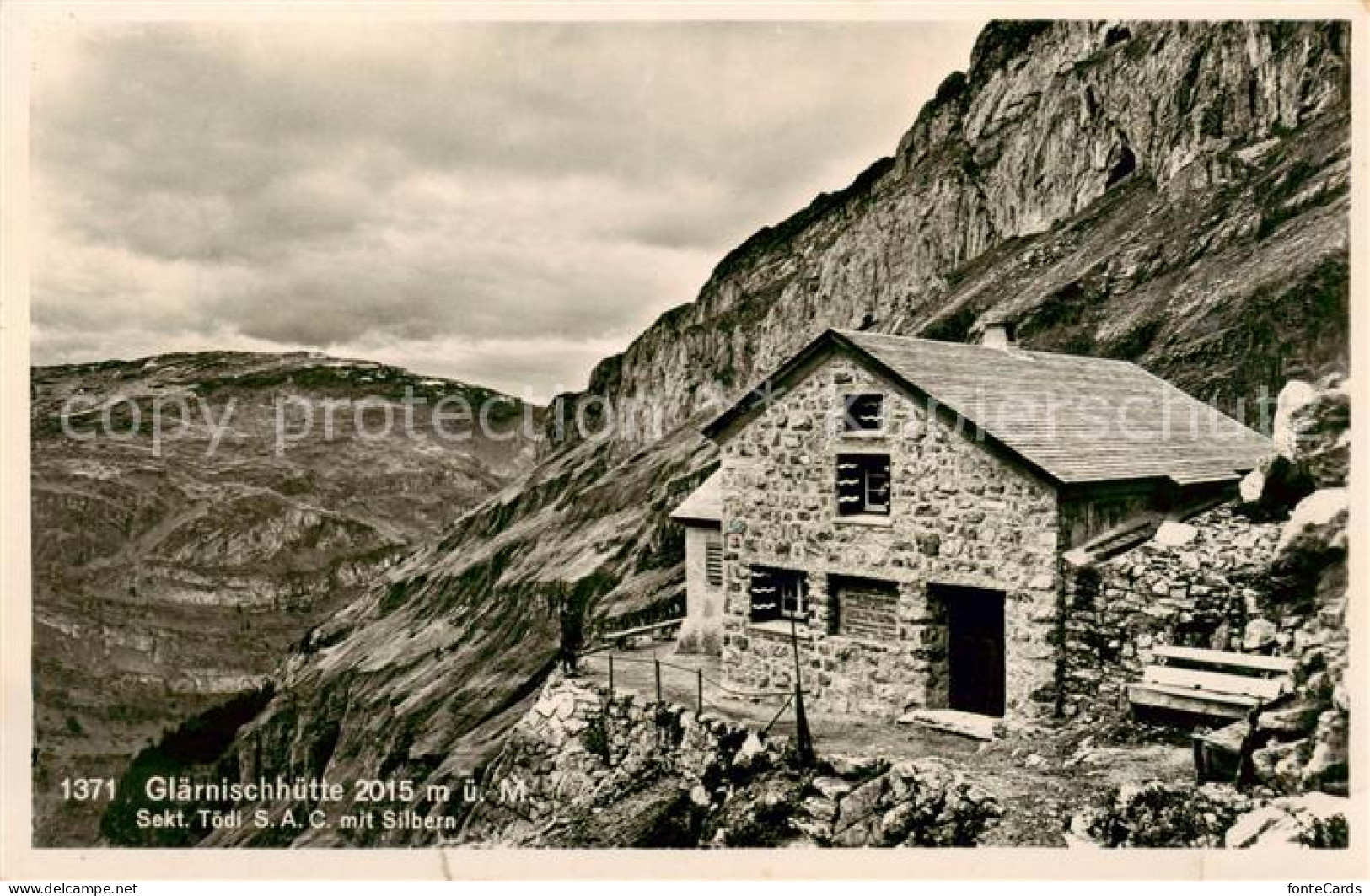 13818182 Glaernischhuette 2015m Glarus GL Sektion Toedi Mit Silbern  - Sonstige & Ohne Zuordnung