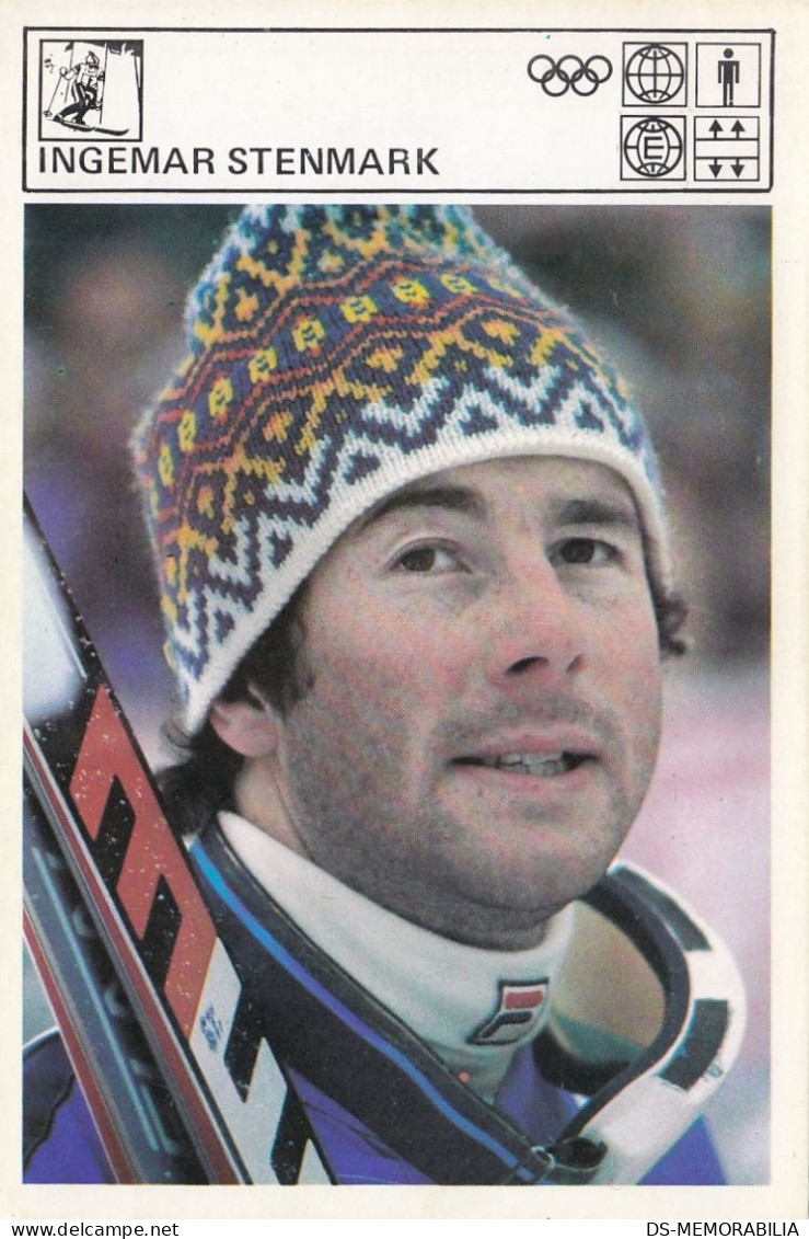 Skiing Ingemar Stenmark Sweden Trading Card Svijet Sporta - Sports D'hiver