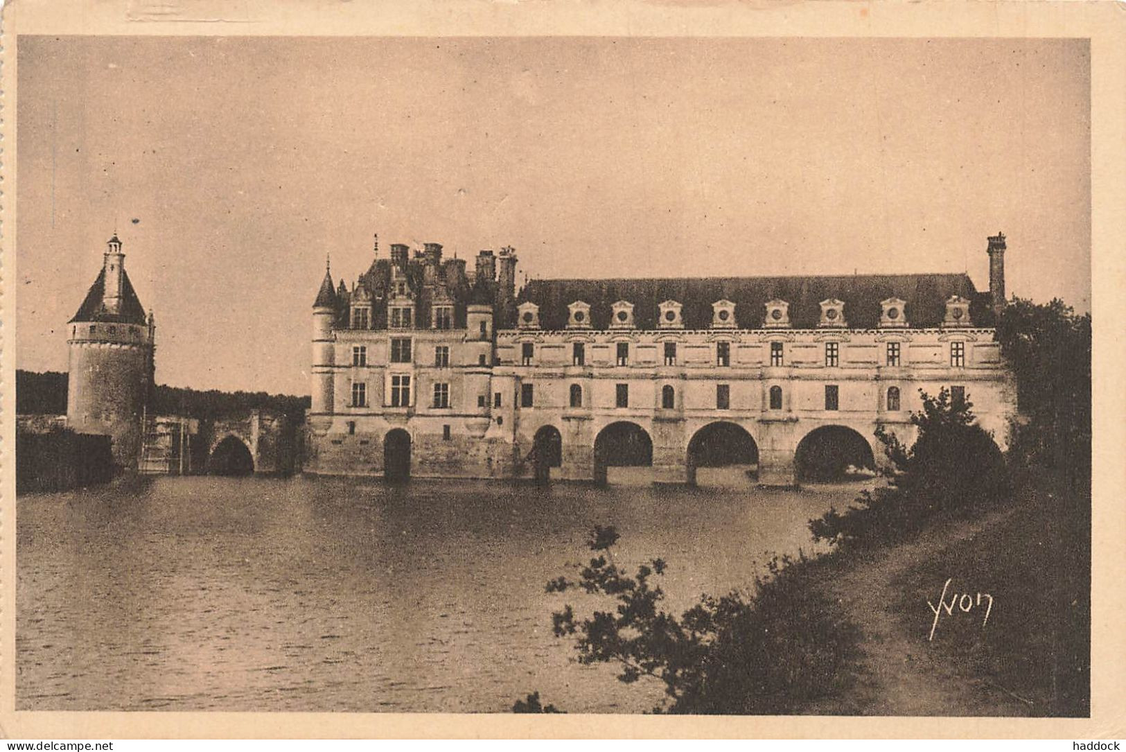 CHENONCEAUX : LE CHATEAU - COTE OUEST - Chenonceaux