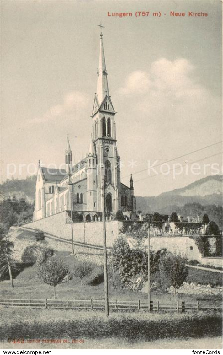 13816564 Lungern OW Neue Kirche  - Autres & Non Classés