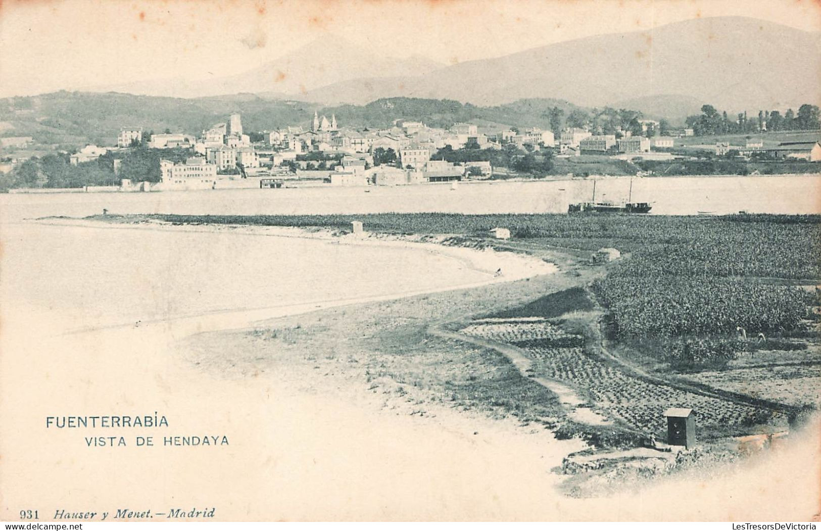 ESPAGNE - Fuenterrabia - Vista De Hendaya - Carte Postale Ancienne - Vari
