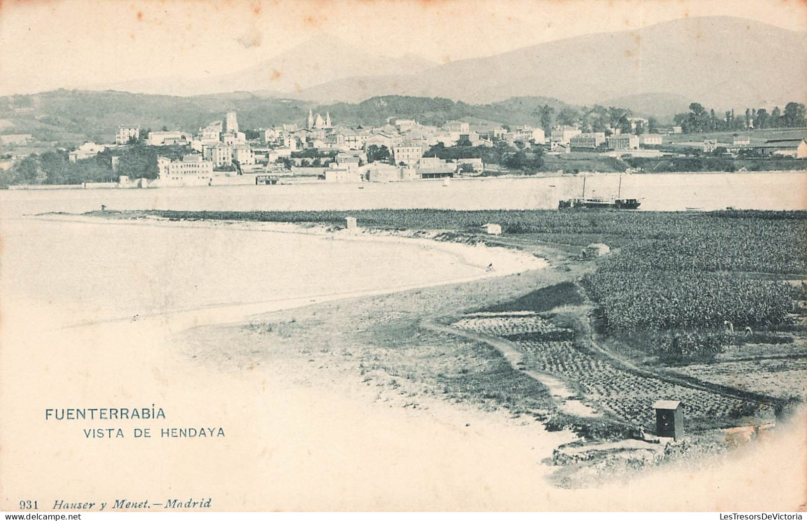 ESPAGNE - Fuenterrabia - Vista De Hendaya - Carte Postale Ancienne - Otros