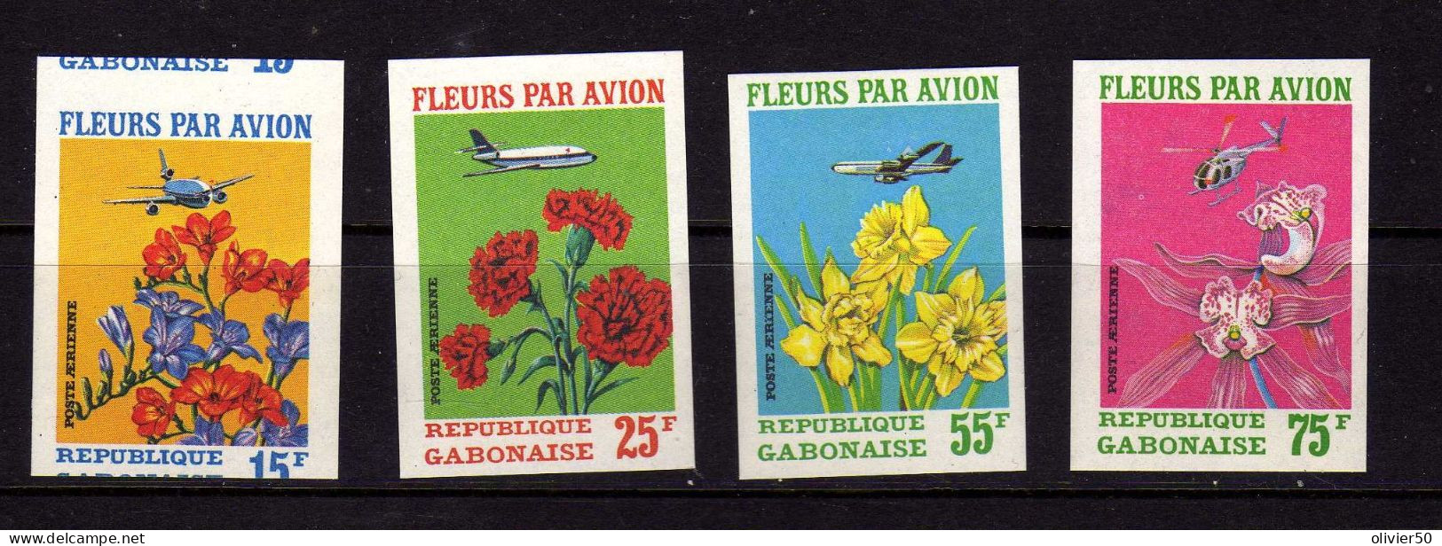 Gabon -P A - Fleurs Par Avion -  Neufs** - MNH  - ND - Gabon (1960-...)