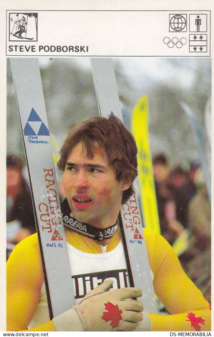 Alpine Skiing Steve Podborski From Don Mills Canada Trading Card Svijet Sporta - Winter Sports