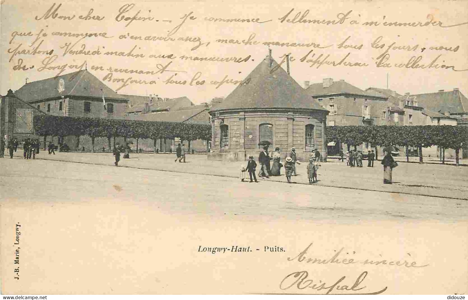 54 - Longwy Haut - Puits - Animée - Précurseur - CPA - Oblitération Ronde De 1903 - Voir Scans Recto-Verso - Longwy