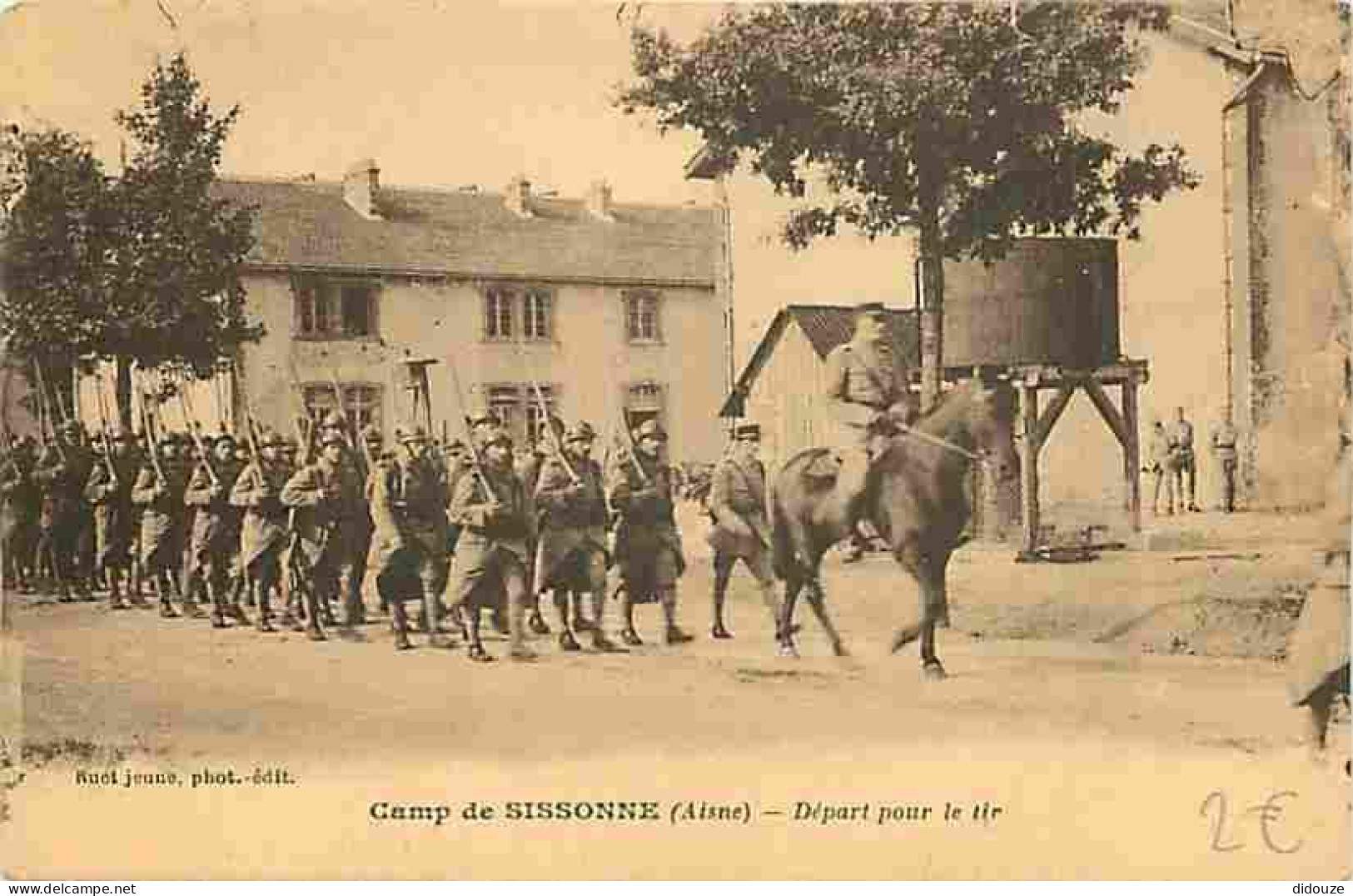 02 - Sissonne - Camp De Sissonne - Départ Pour Le Tir - Animée - Militaria - Carte Neuve - CPA - Voir Scans Recto-Verso - Sissonne