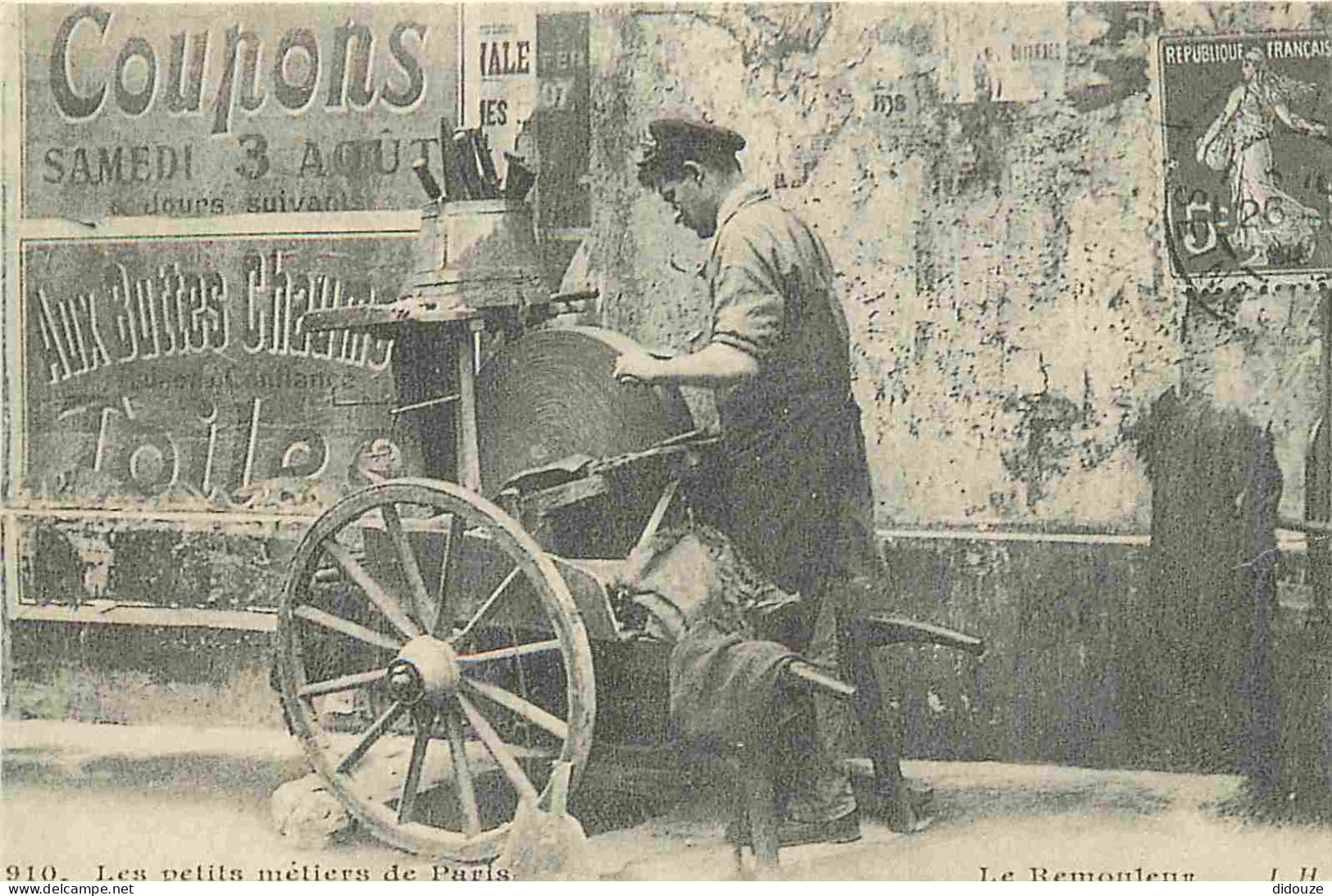 Reproduction CPA - 75 Paris - Les Petits Métiers De Paris - Le Remouleur - CPM Format CPA - Voir Scans Recto-Verso - Petits Métiers à Paris