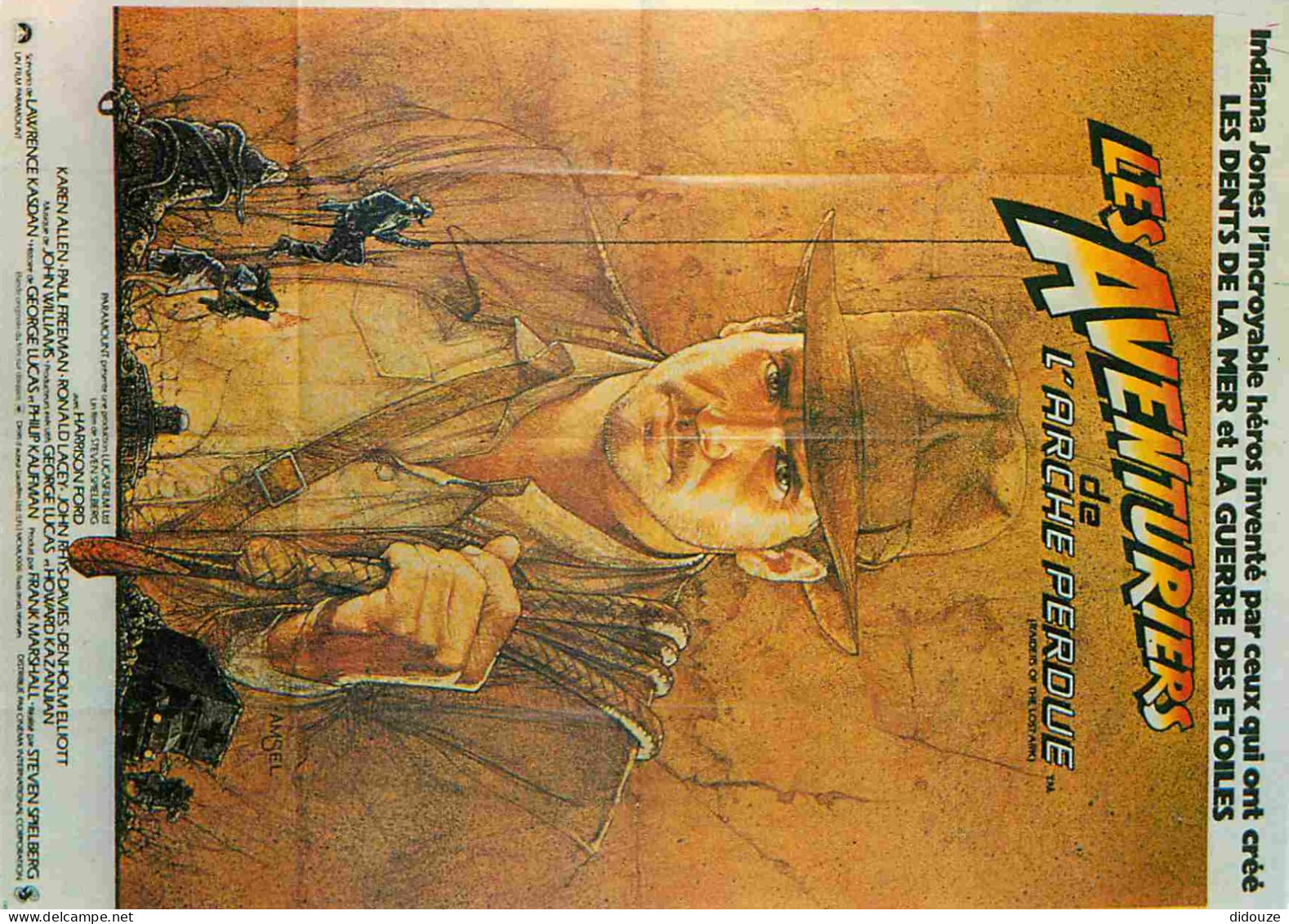 Cinema - Affiche De Film - Indiana Jones - Les Aventuriers De L'Arche Perdue - Harrison Ford - CPM - Carte Neuve - Voir  - Affiches Sur Carte