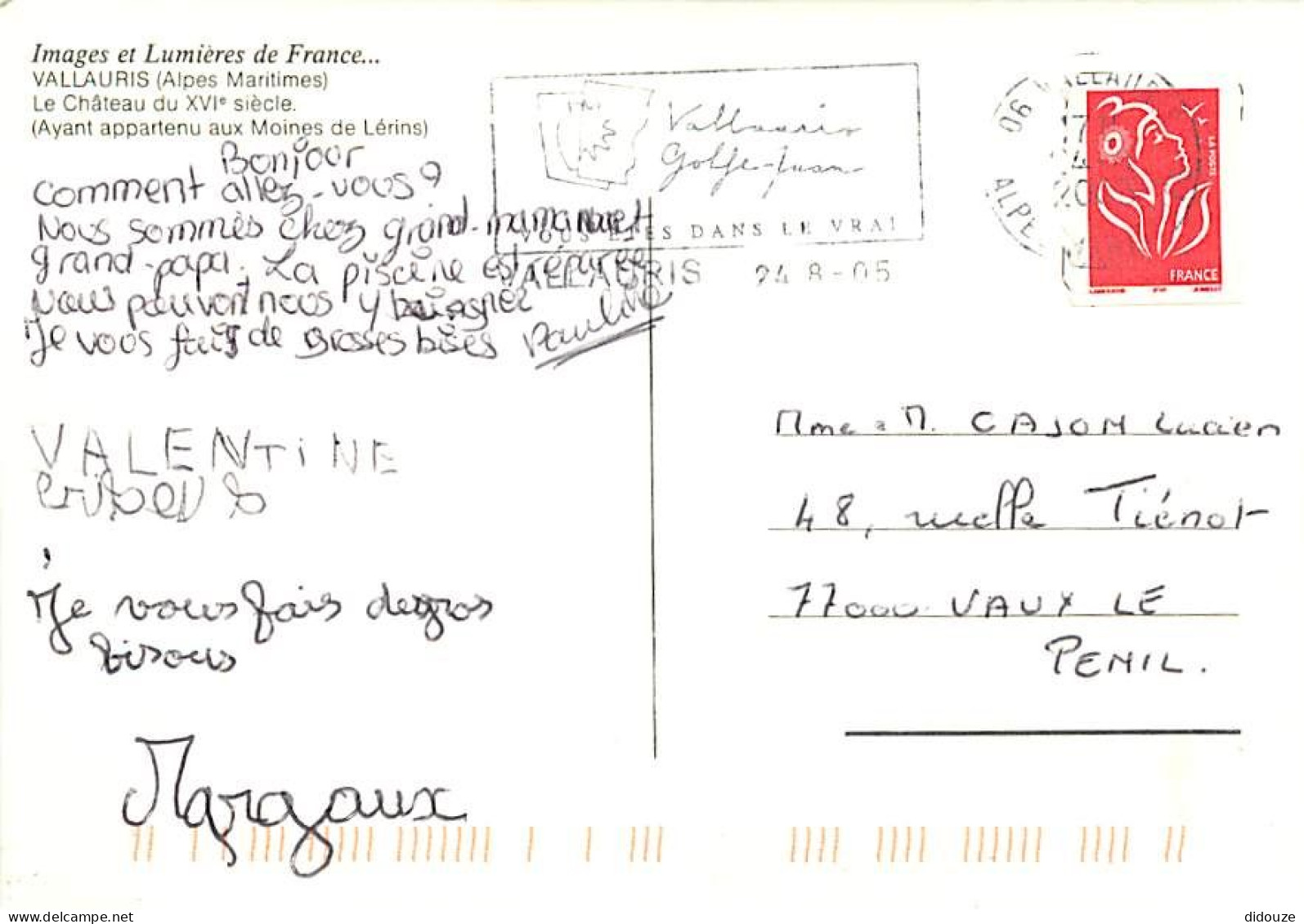 Automobiles - Vallauris - Le Château - Fleurs - CPM - Voir Scans Recto-Verso - Passenger Cars