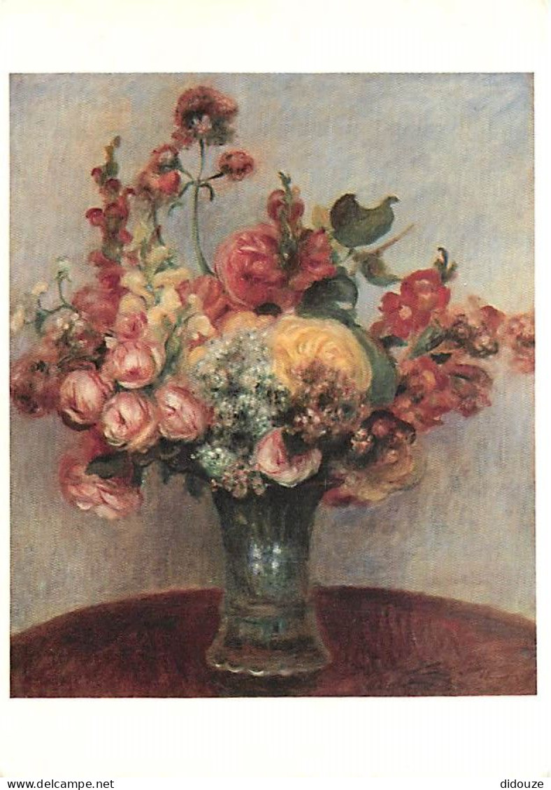 Art - Peinture - Pierre-Auguste Renoir - Fleurs Dans Un Vase, 1898 - CPM - Carte Neuve - Voir Scans Recto-Verso - Peintures & Tableaux