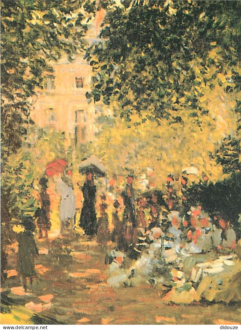 Art - Peinture - Claude Monet - Les Parisiens Au Parc Monceau - Carte Neuve - CPM - Voir Scans Recto-Verso - Peintures & Tableaux