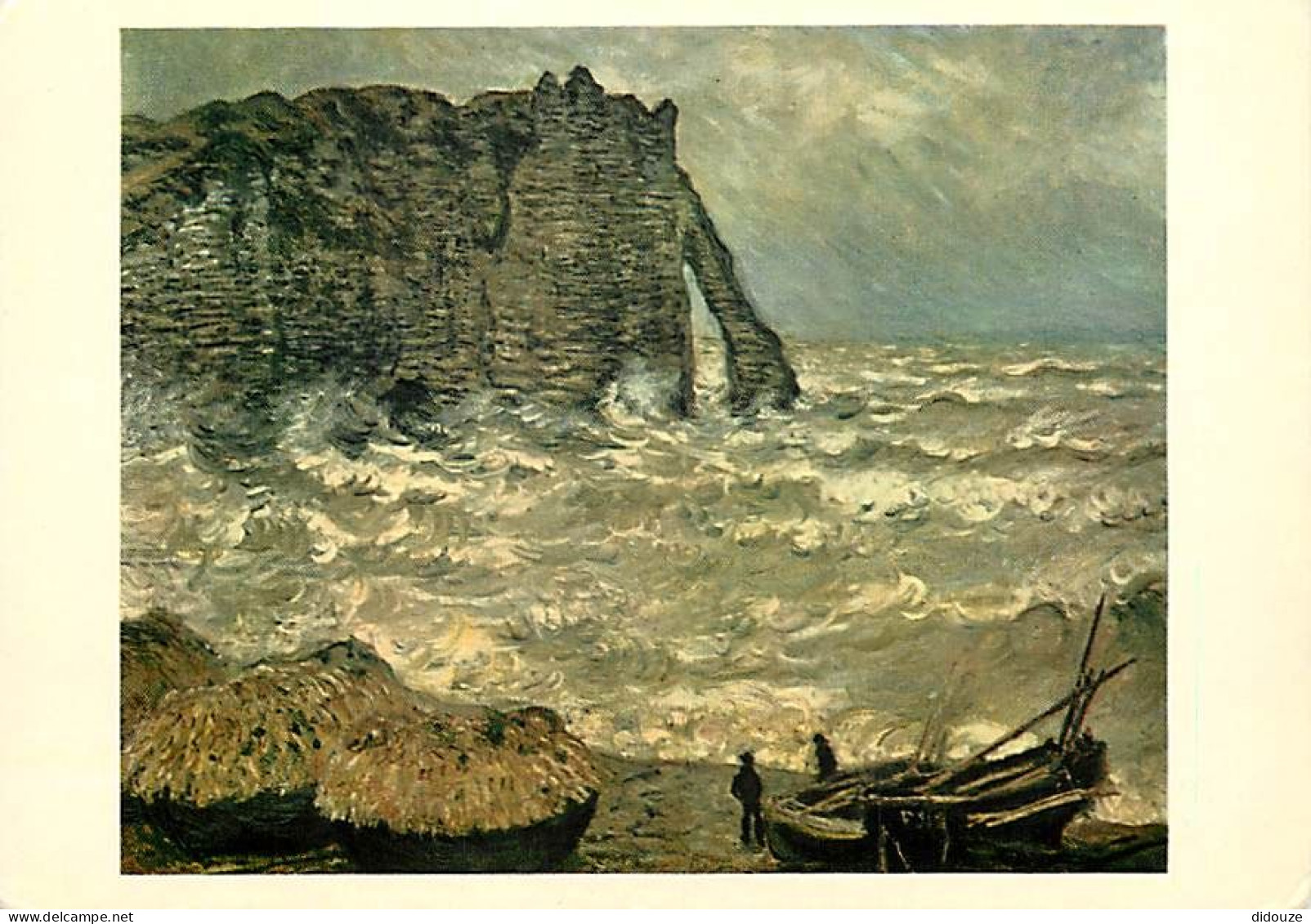 Art - Peinture - Claude Monet - La Falaise D'Etretat - Carte De La Loterie Nationale - Carte Neuve - CPM - Voir Scans Re - Peintures & Tableaux