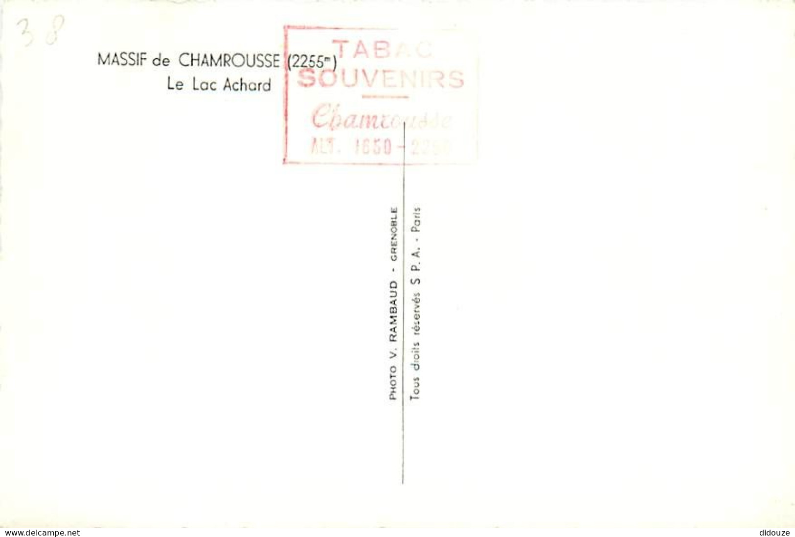 38 - Chamrousse - Massif De Chamrousse - Le Lac Achard - Carte Dentelée - CPSM Grand Format - Voir Scans Recto-Verso - Chamrousse