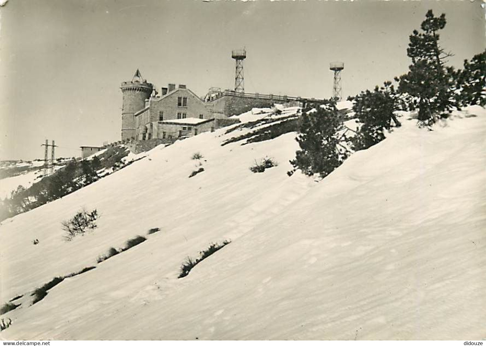 30 - Gard - Massif De L'Aigoual - L'Observatoire Sous La Neige - Mention Photographie Véritable - Carte Dentelée - CPSM  - Otros & Sin Clasificación