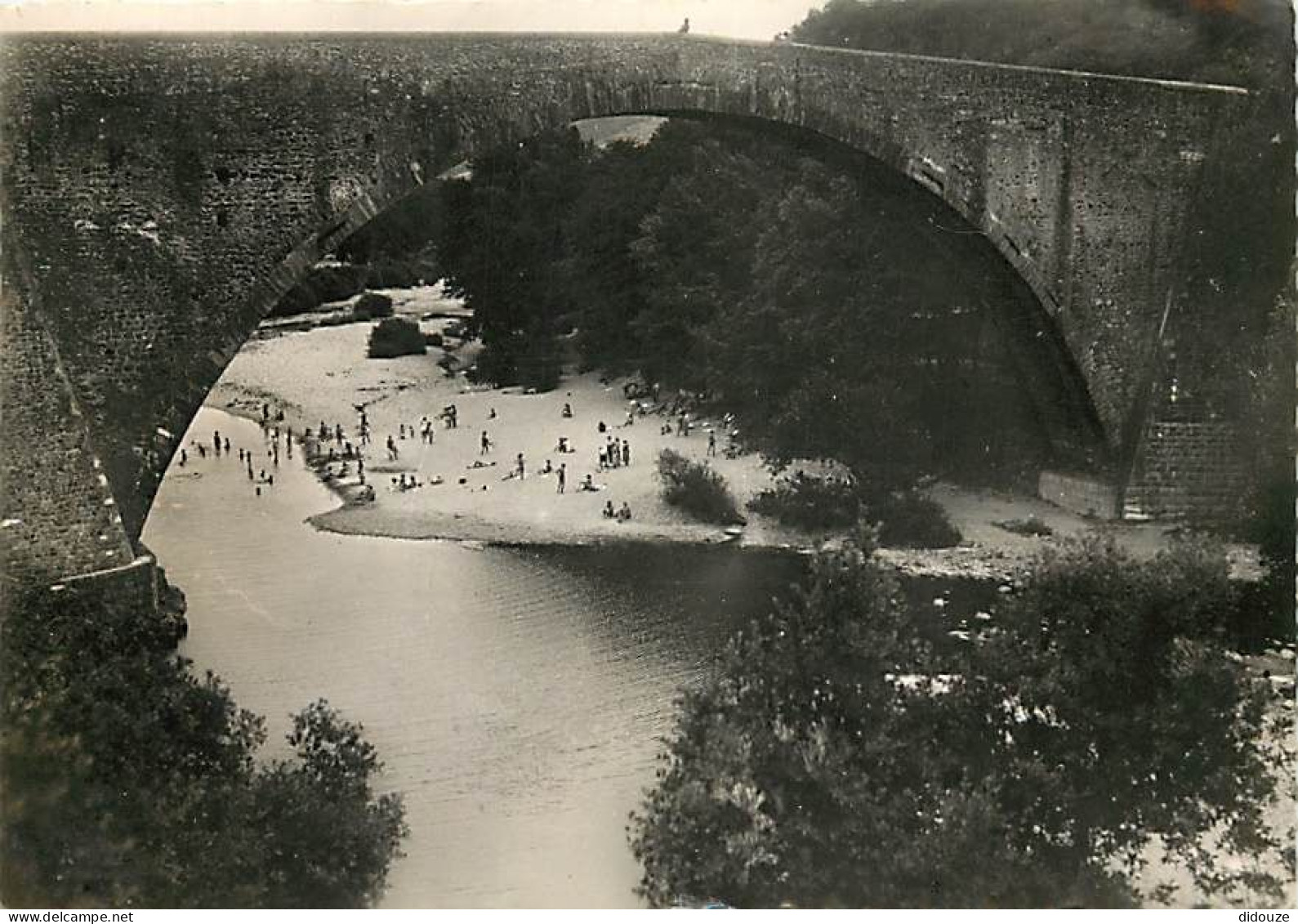 07 - Tournon Sur Rhone - Environs De Tournon Sur Rhone - Le Grand Pont Et Douce Plage - Carte Dentelée - CPSM Grand Form - Tournon