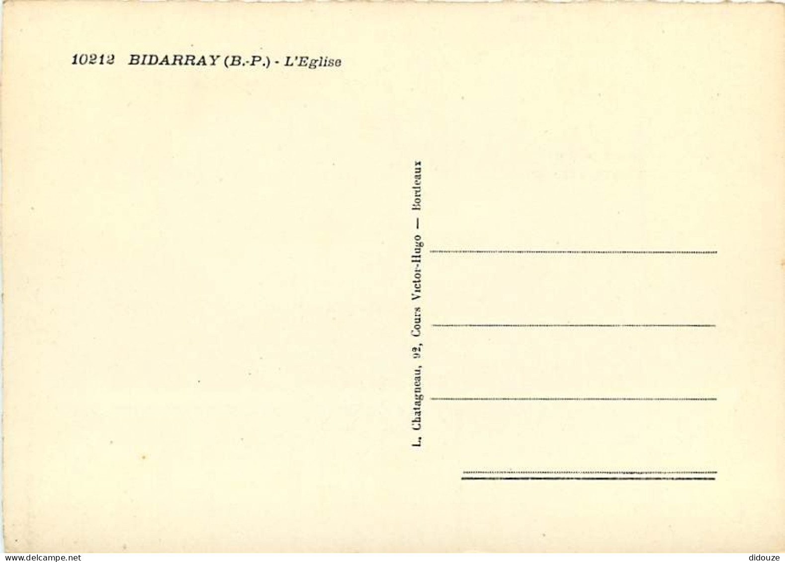 64 - Bidarray - L'Eglise - CPSM Grand Format - Carte Neuve - Voir Scans Recto-Verso - Bidarray