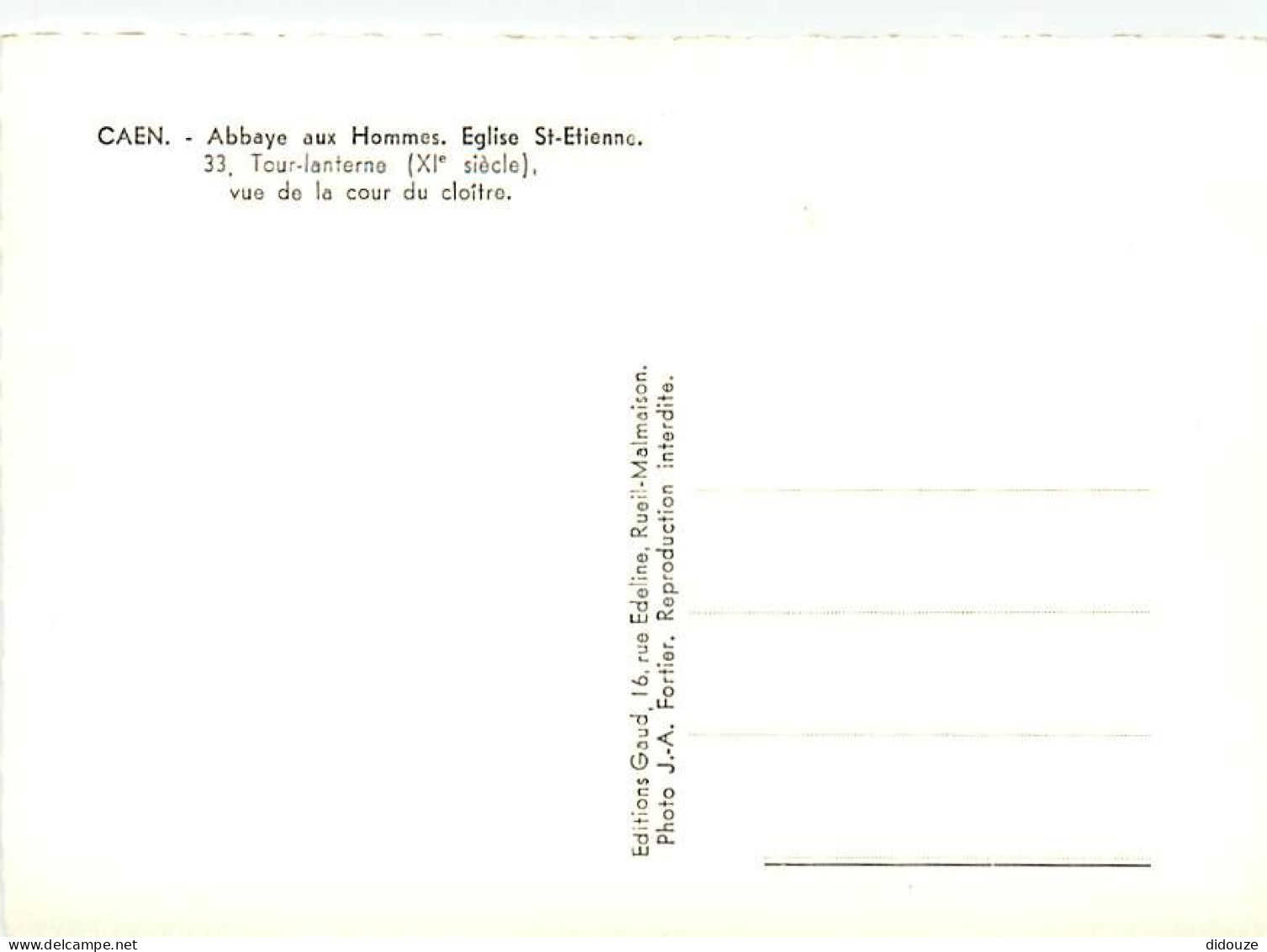 14 - Caen - Abbaye Aux Hommes - Eglise Saint Etienne - Tour-lanterne Vue De La Cour Du Cloître - CPSM Grand Format - Car - Caen
