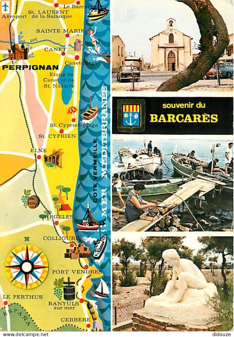 66 - Port Barcarès - Multivues - Carte Géographique - Bateaux - Automobiles - CPM - Voir Scans Recto-Verso - Port Barcares