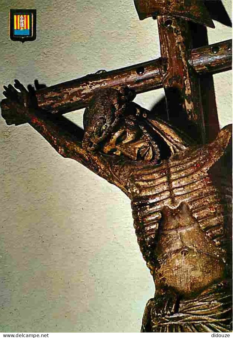 Art - Art Religieux - Perpignan - Célèbre Dévot Christ - Remarquable Sculpture Sur Bois - CPM - Voir Scans Recto-Verso - Pinturas, Vidrieras Y Estatuas