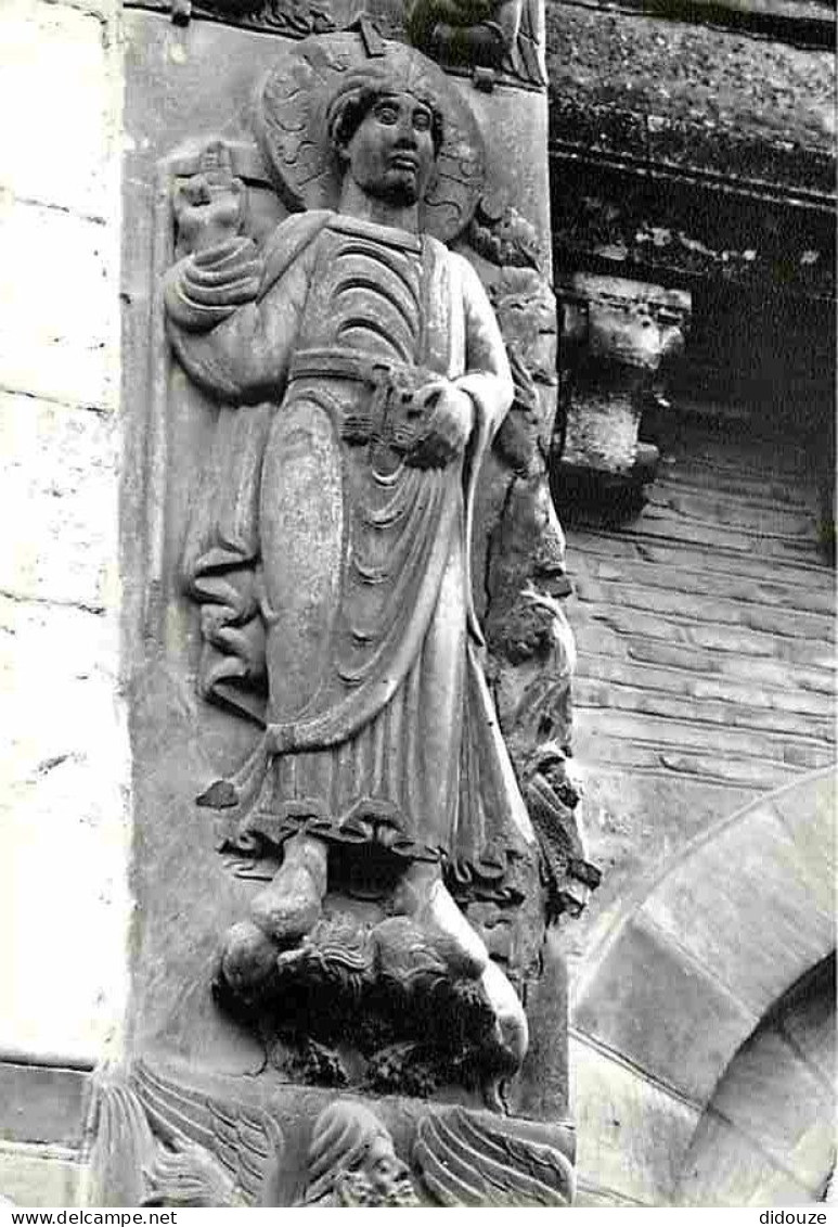 Art - Art Religieux - Toulouse - Basilique Saint Sernin - Porte Miegeville - Saint Pierre - CPM - Voir Scans Recto-Verso - Paintings, Stained Glasses & Statues