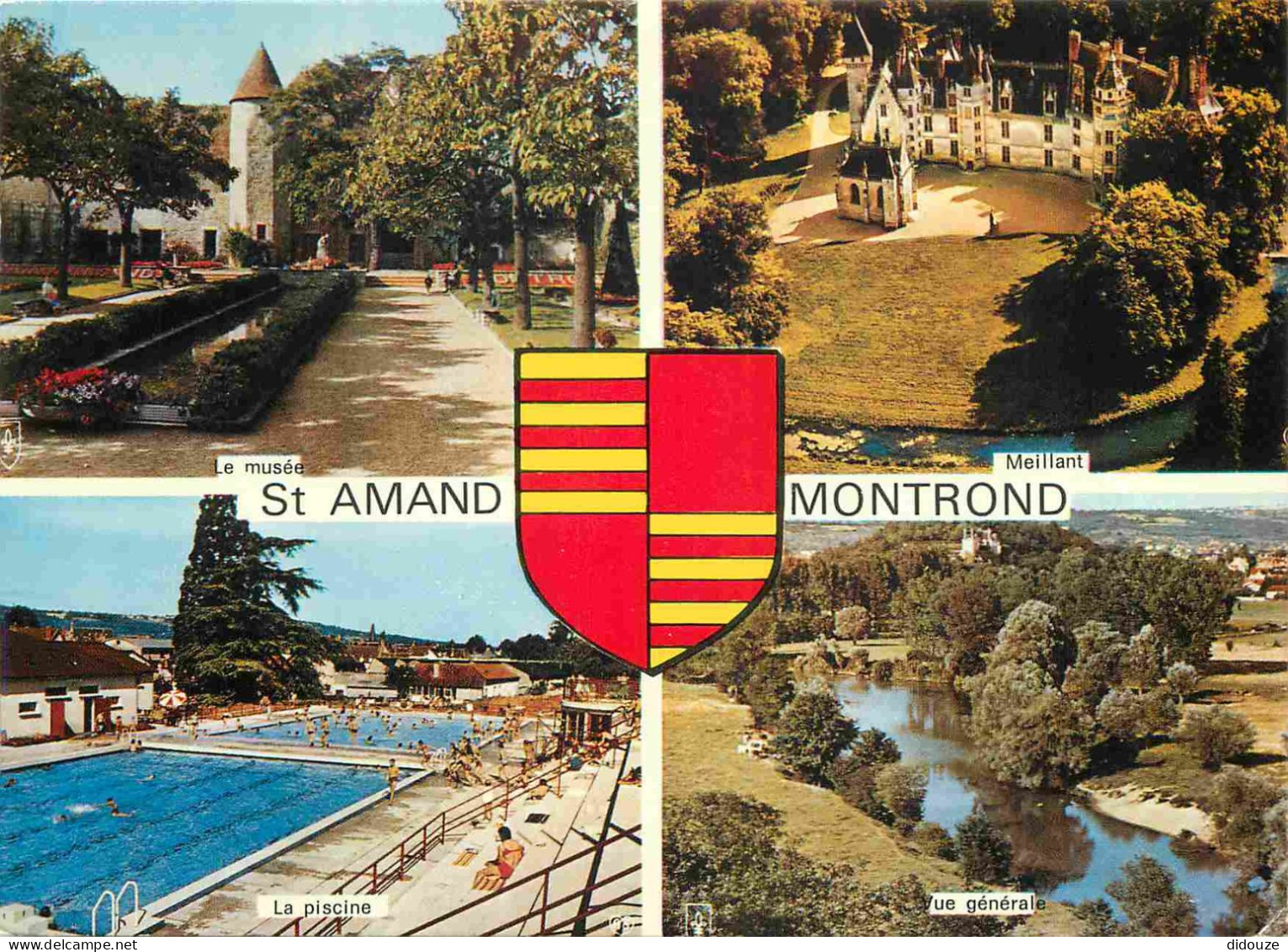 18 - Saint Amand Montrond - Multivues - Blasons - Piscine - CPM - Flamme Postale - Voir Scans Recto-Verso - Saint-Amand-Montrond