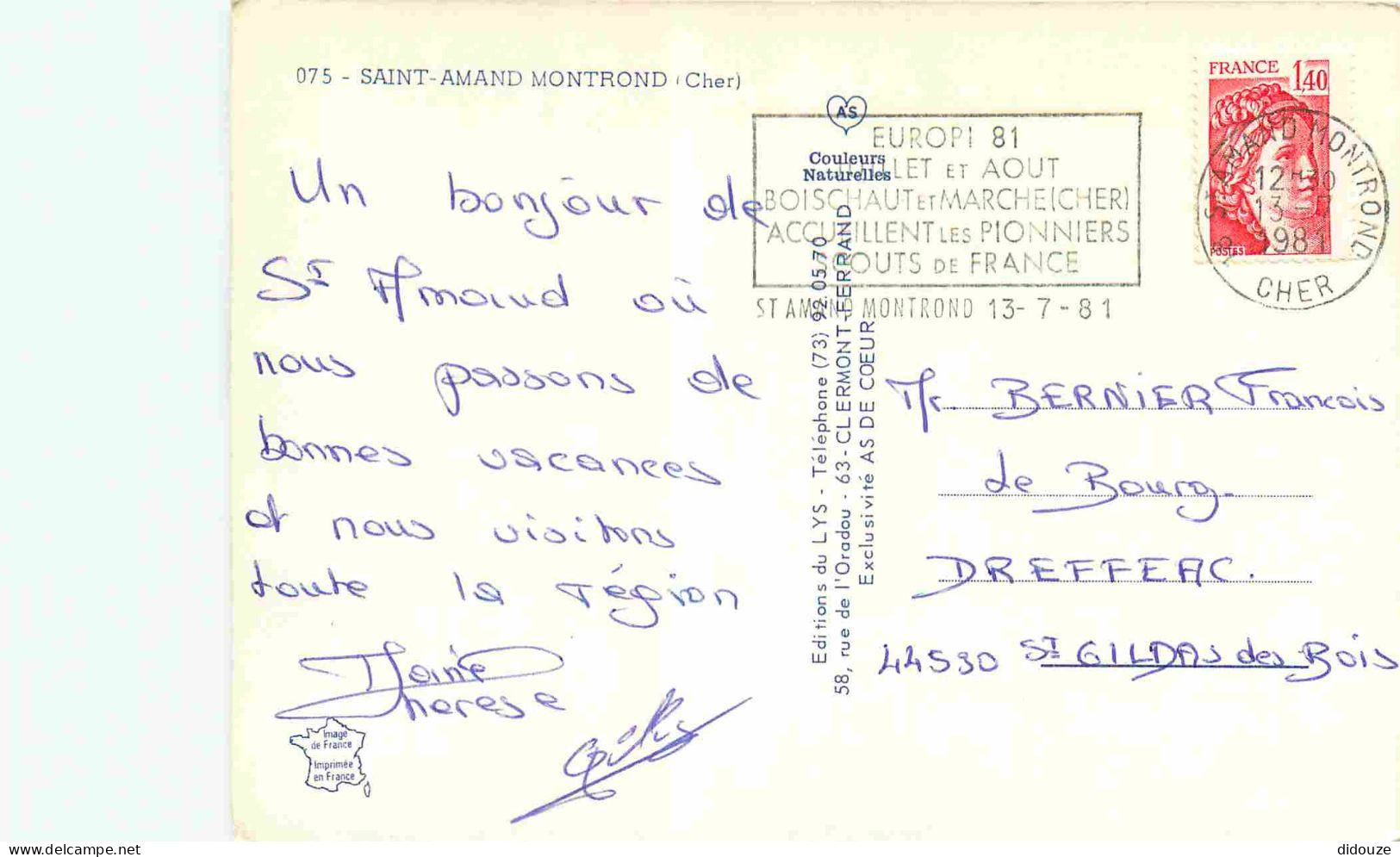 18 - Saint Amand Montrond - Multivues - Blasons - Piscine - CPM - Flamme Postale - Voir Scans Recto-Verso - Saint-Amand-Montrond