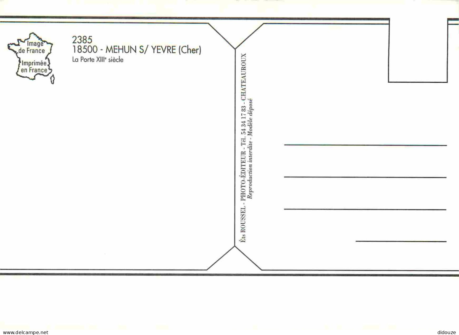 18 - Mehun Sur Yèvre - La Porte Du XIIIe - CPM - Carte Neuve - Voir Scans Recto-Verso - Mehun-sur-Yèvre