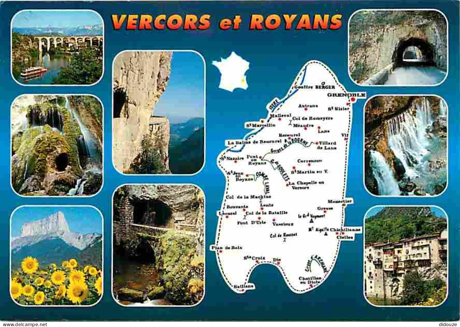 26 - Drome - Vercors Et Royans - Multivues - Carte Géographique - CPM - Voir Scans Recto-Verso - Sonstige & Ohne Zuordnung